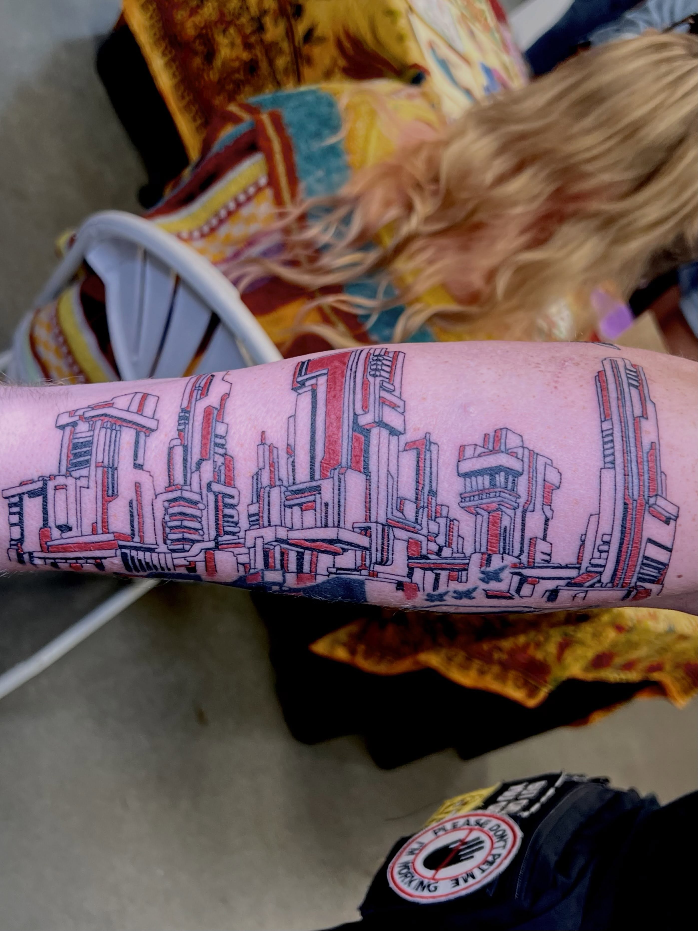 Tattoo by @mattbagodonuts — geometric