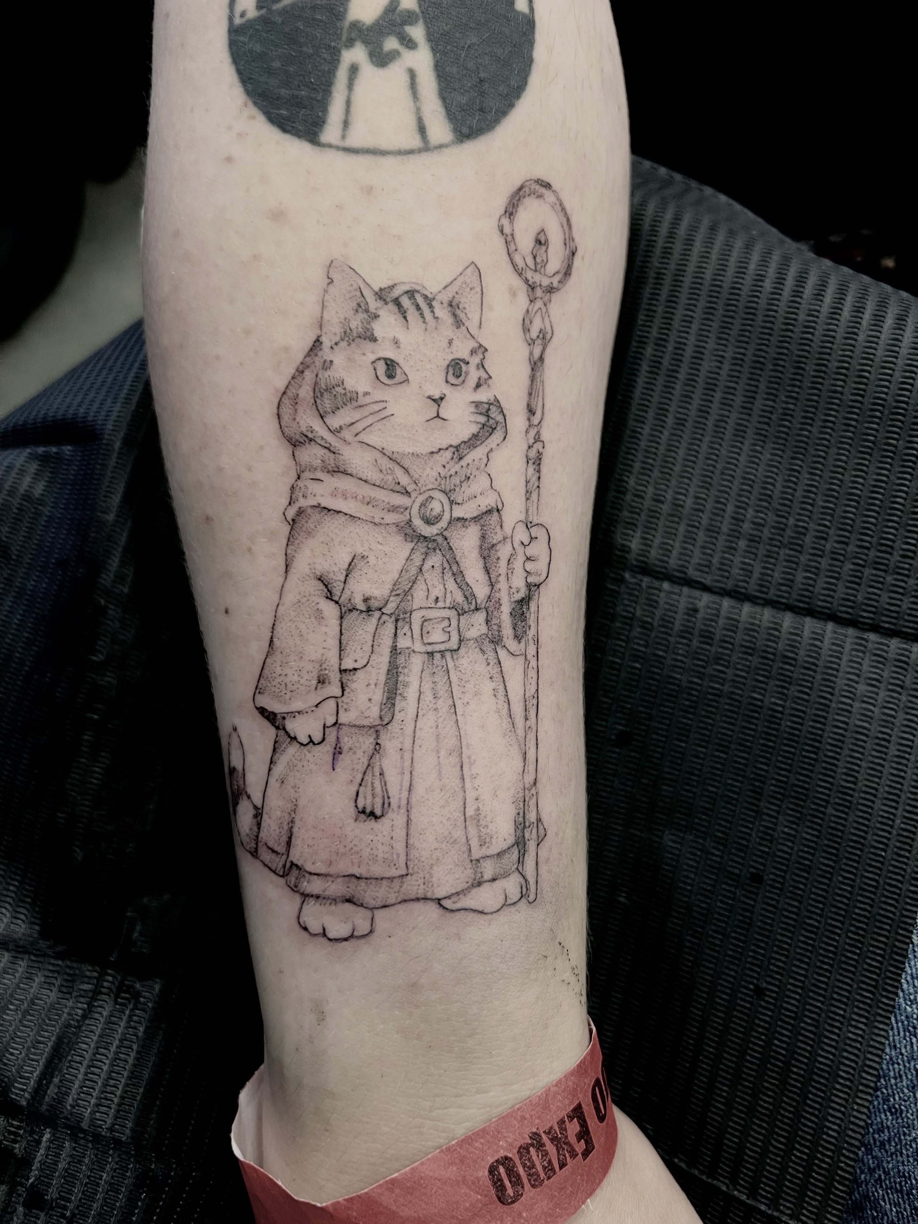 Tattoo by @mattbagodonuts — black_and_grey