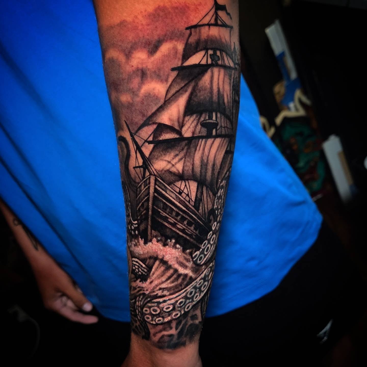Tattoo by @jackjrmora — black_and_grey, realism