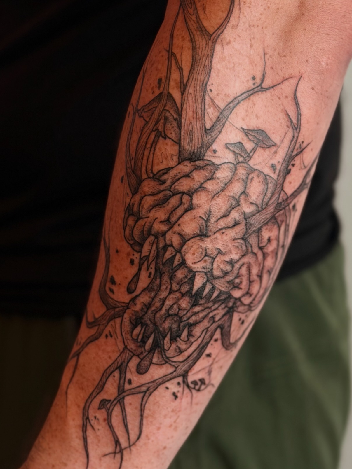 Tattoo by @sound_sanctuary_tattoos — black_and_grey