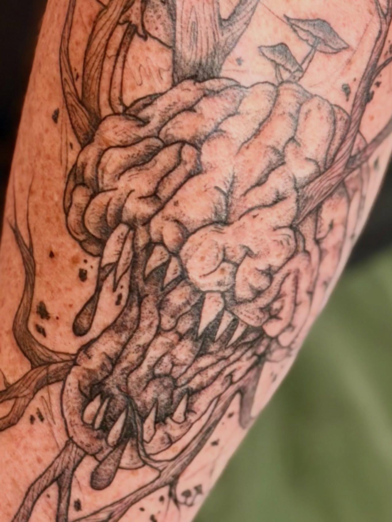 Tattoo by @sound_sanctuary_tattoos — dotwork, realism