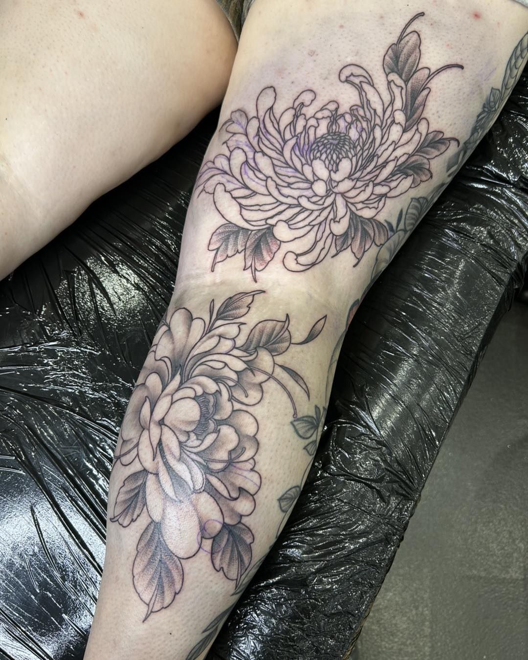 Tattoo by @darren_room5_spencer — black_and_grey
