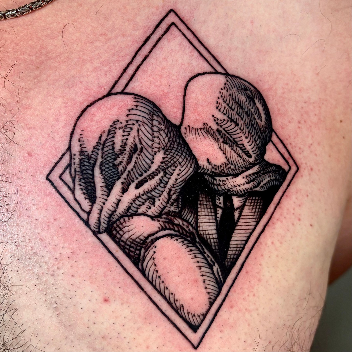 Tattoo by @highsettler โ black_and_grey, geometric