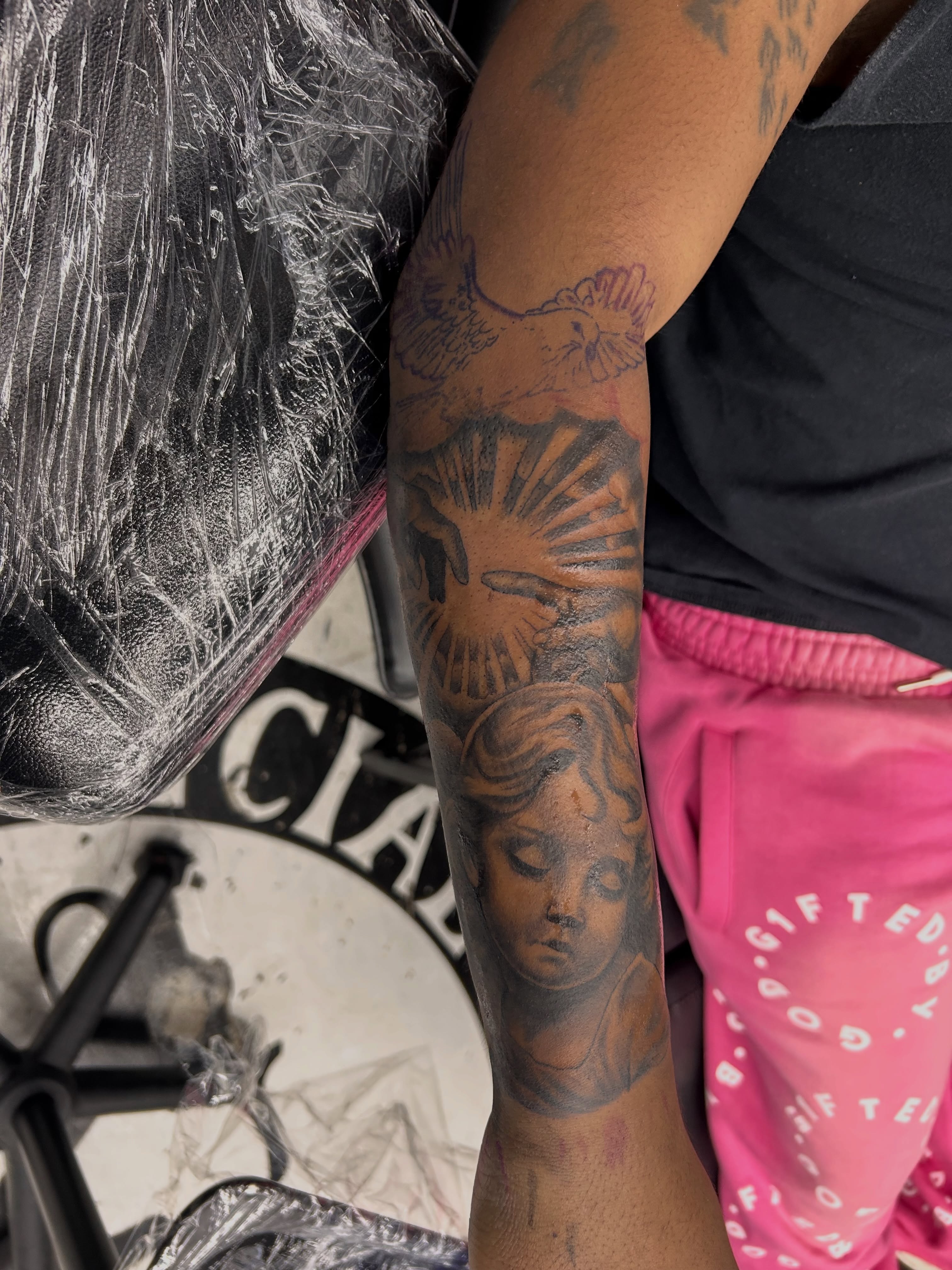 Tattoo by @98nigel — black_and_grey
