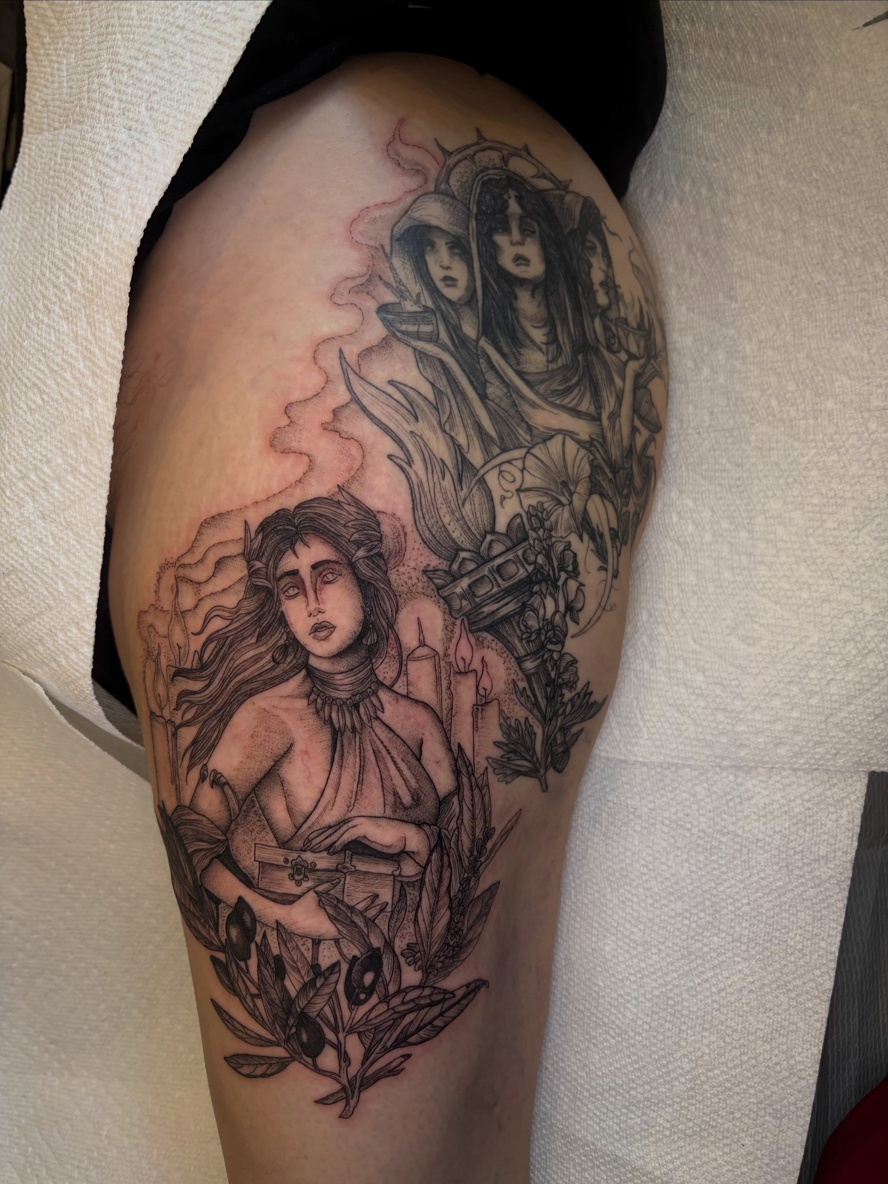 Tattoo by @beckiwilson — black_and_grey, realism