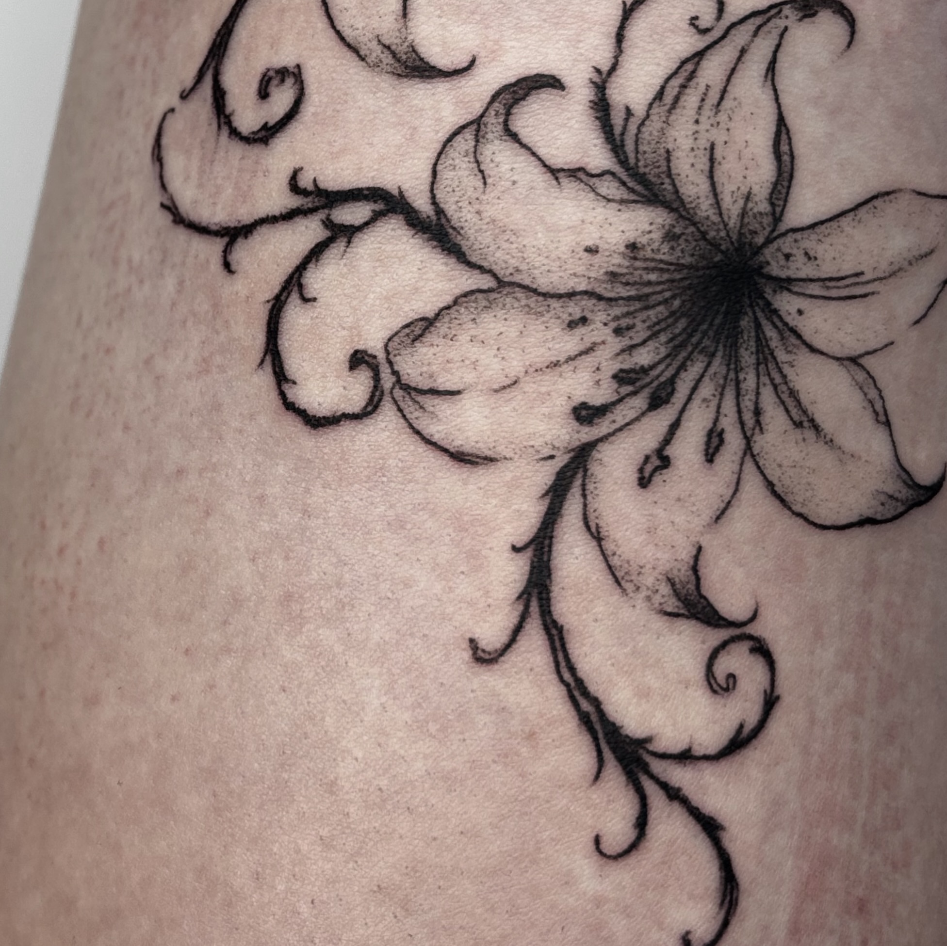 Tattoo by @skam_tattoo — dotwork