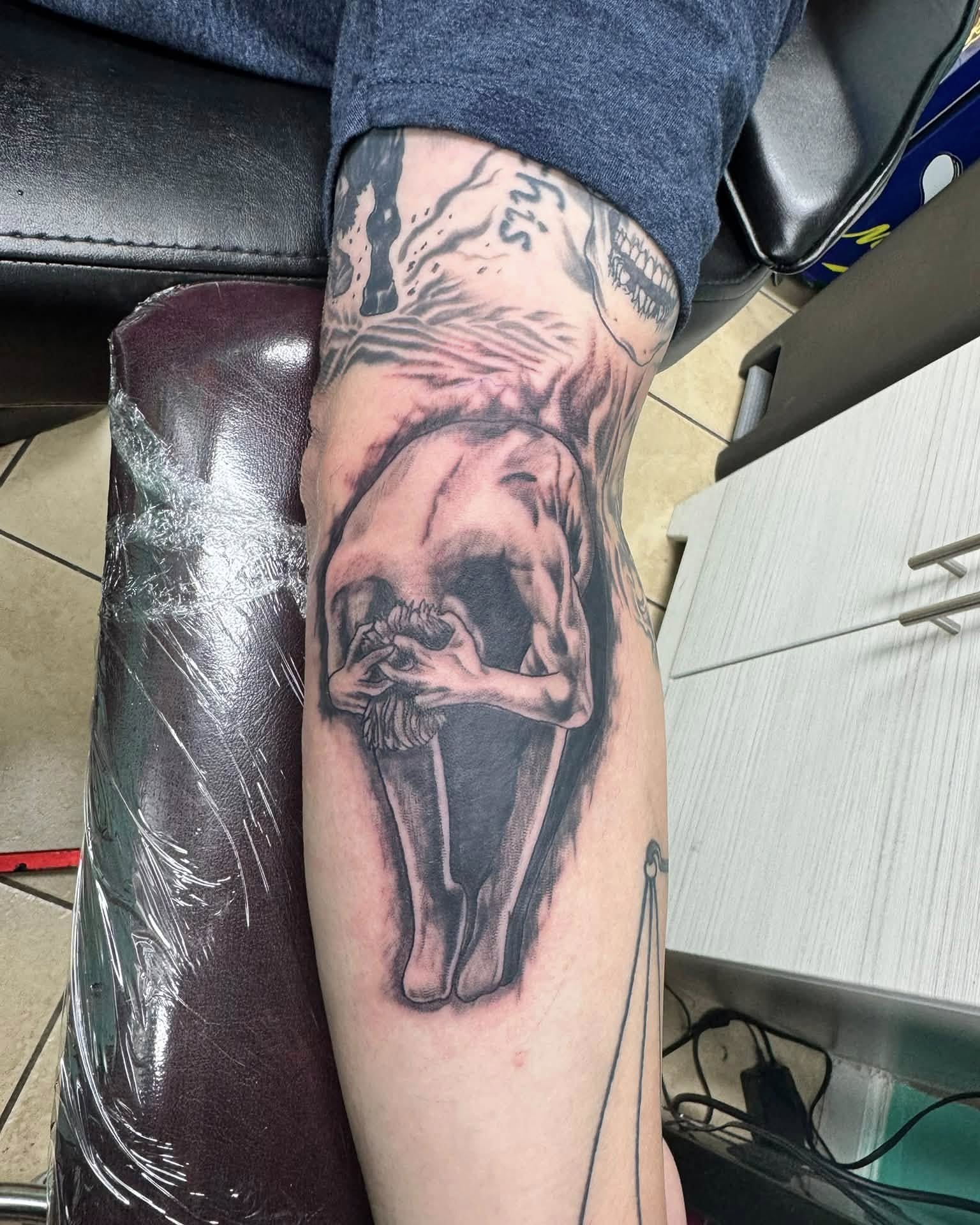 Tattoo by @grenuxzilla — realism, dark_realism