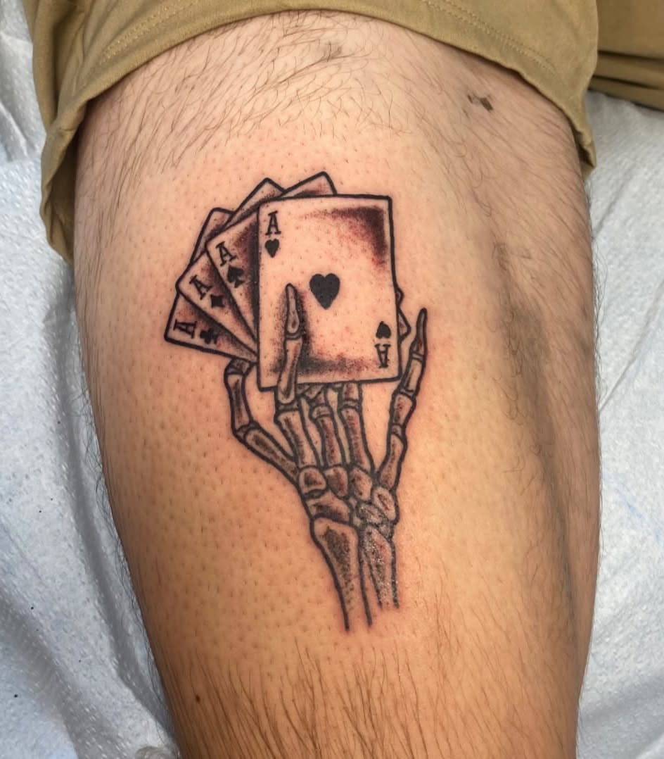 Tattoo by @melonmyerstattoos — black_and_grey