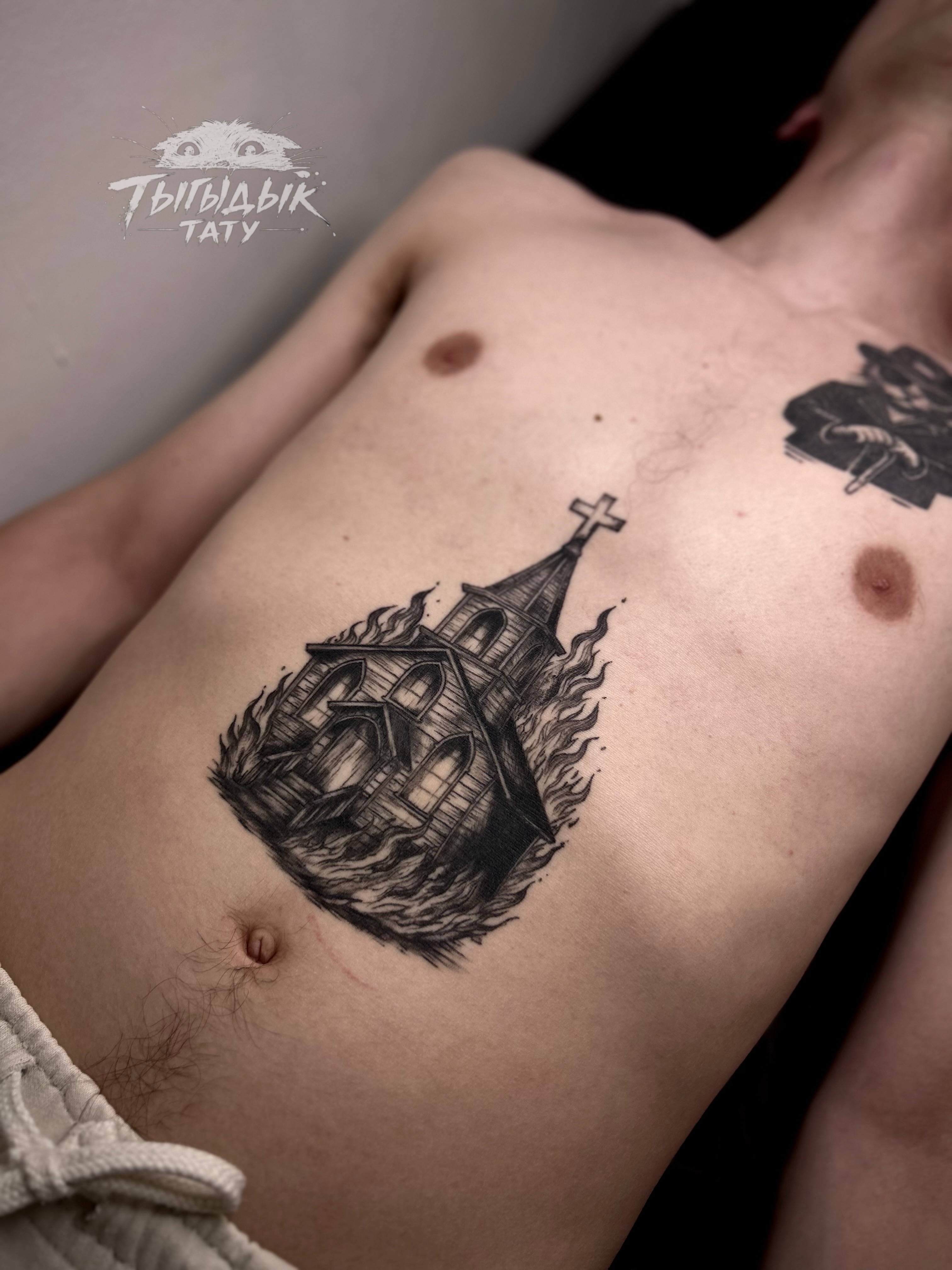Tattoo by @tygydyk.tattoo — black_and_grey