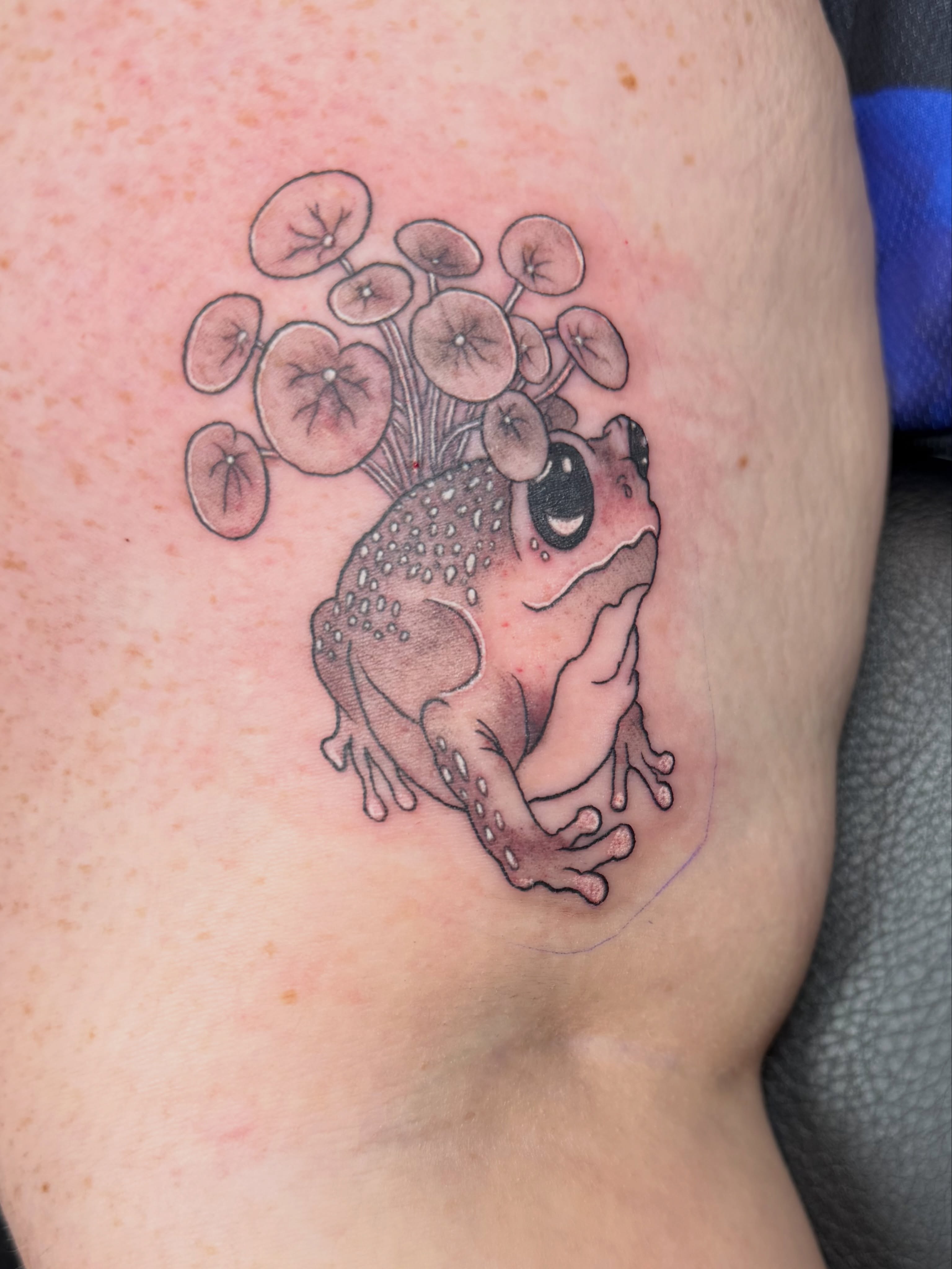 Tattoo by @pisces.moonchild.tattoos — dotwork, realism