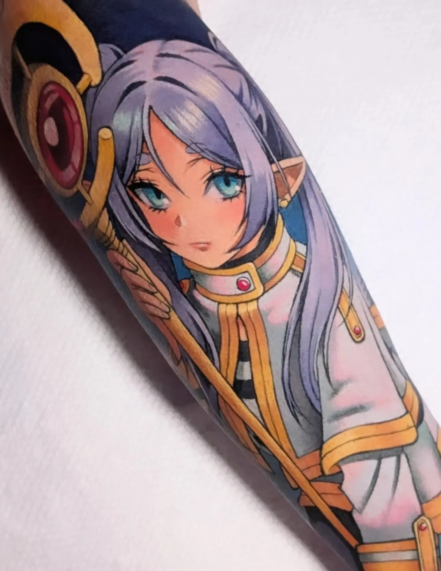 Anime character anime tattoo on the forearm by 💢 Anime  & 🗡 Neo Traditional    💥 Marc