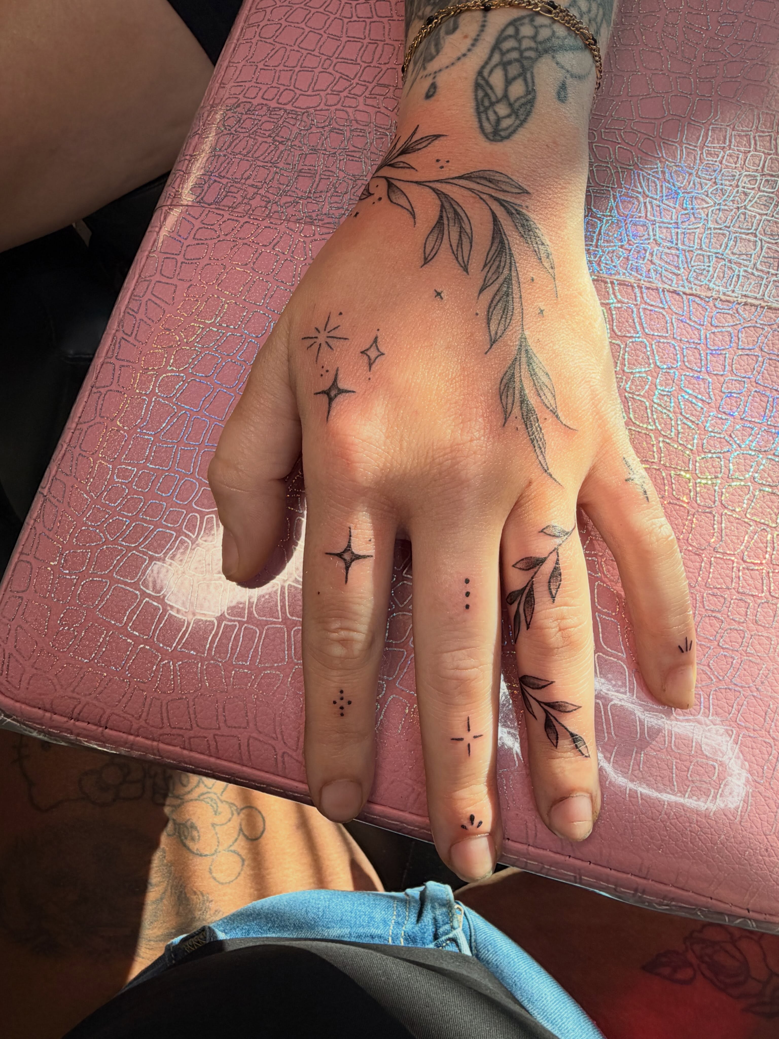 Tattoo by @bossladyphe1 — dotwork, geometric