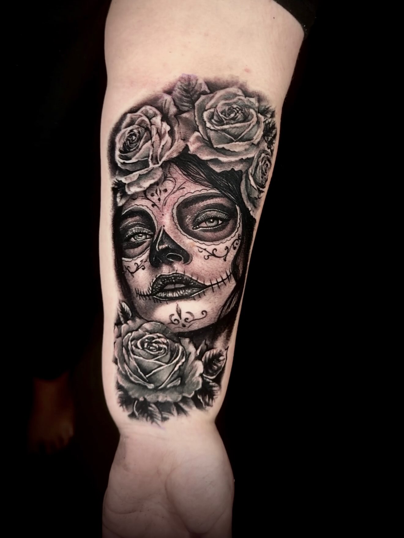 Tattoo by @romanstarkey_ — black_and_grey