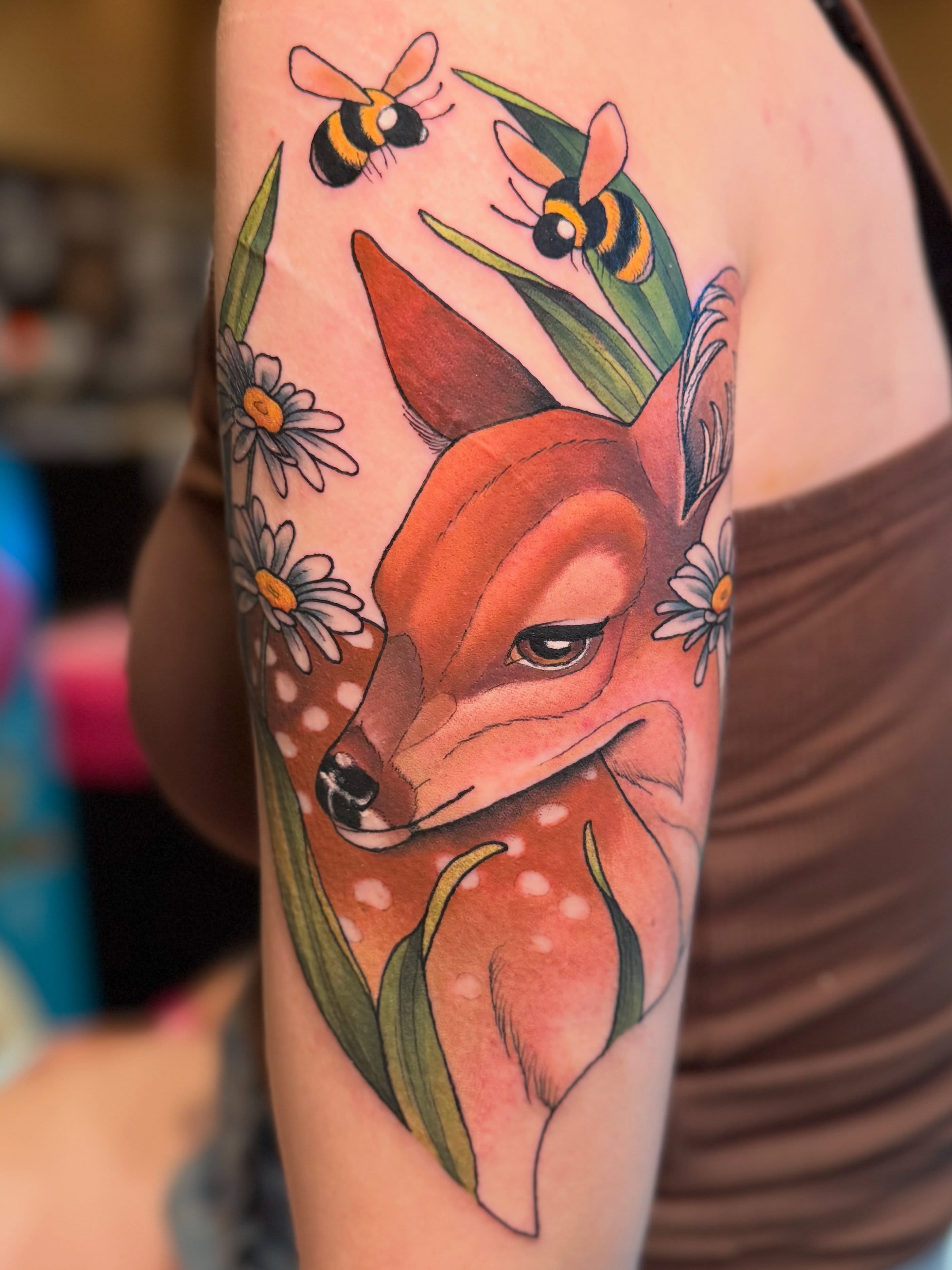Tattoo by @darien.alexandra — realism, dotwork