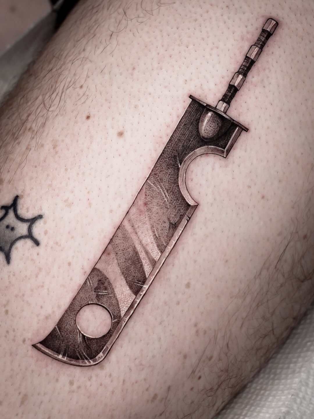 Tattoo by @chrisjtattoo — black_and_grey