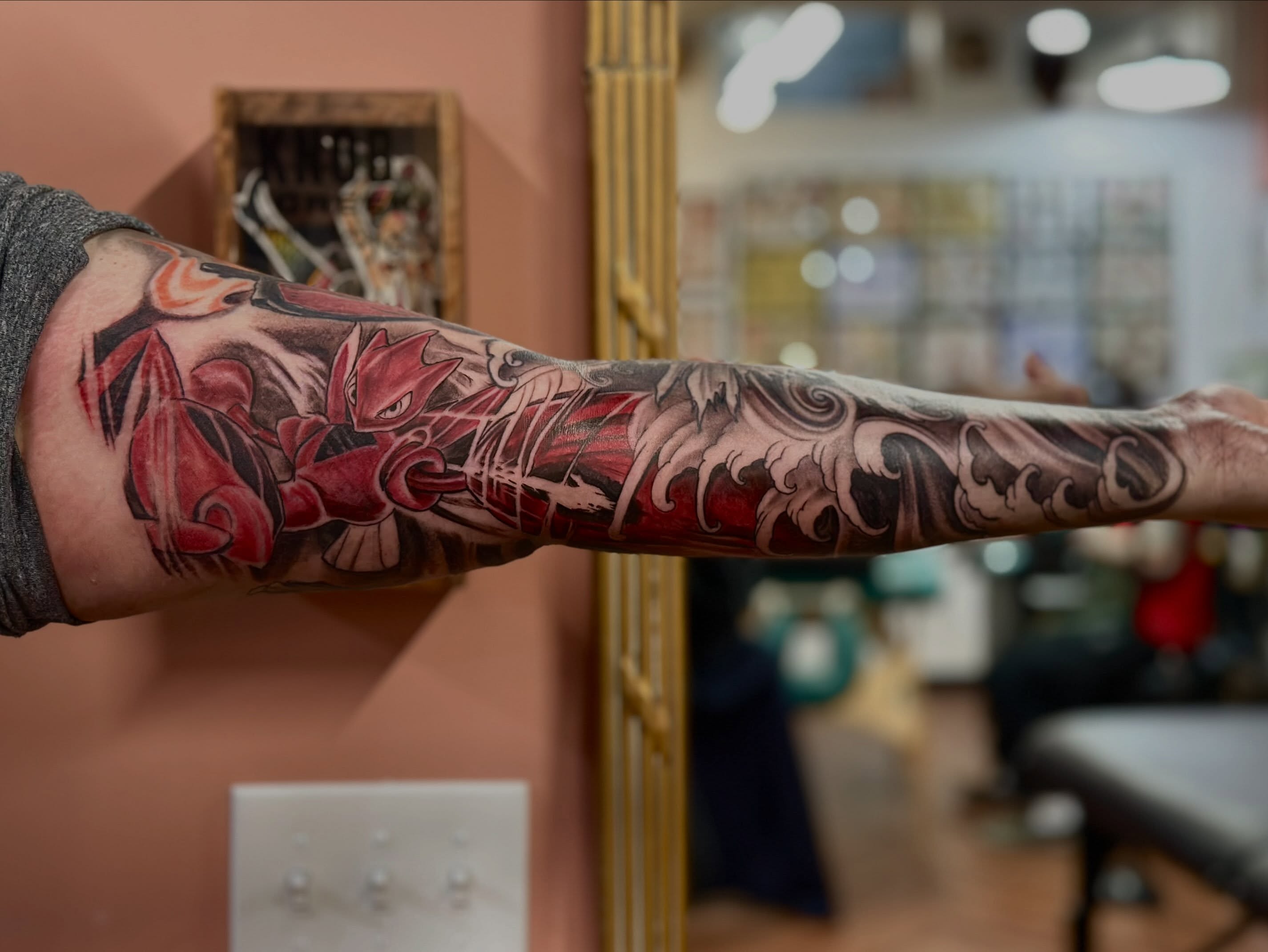 Sonic the hedgehog anime tattoo on the forearm by Mathilda Quynh