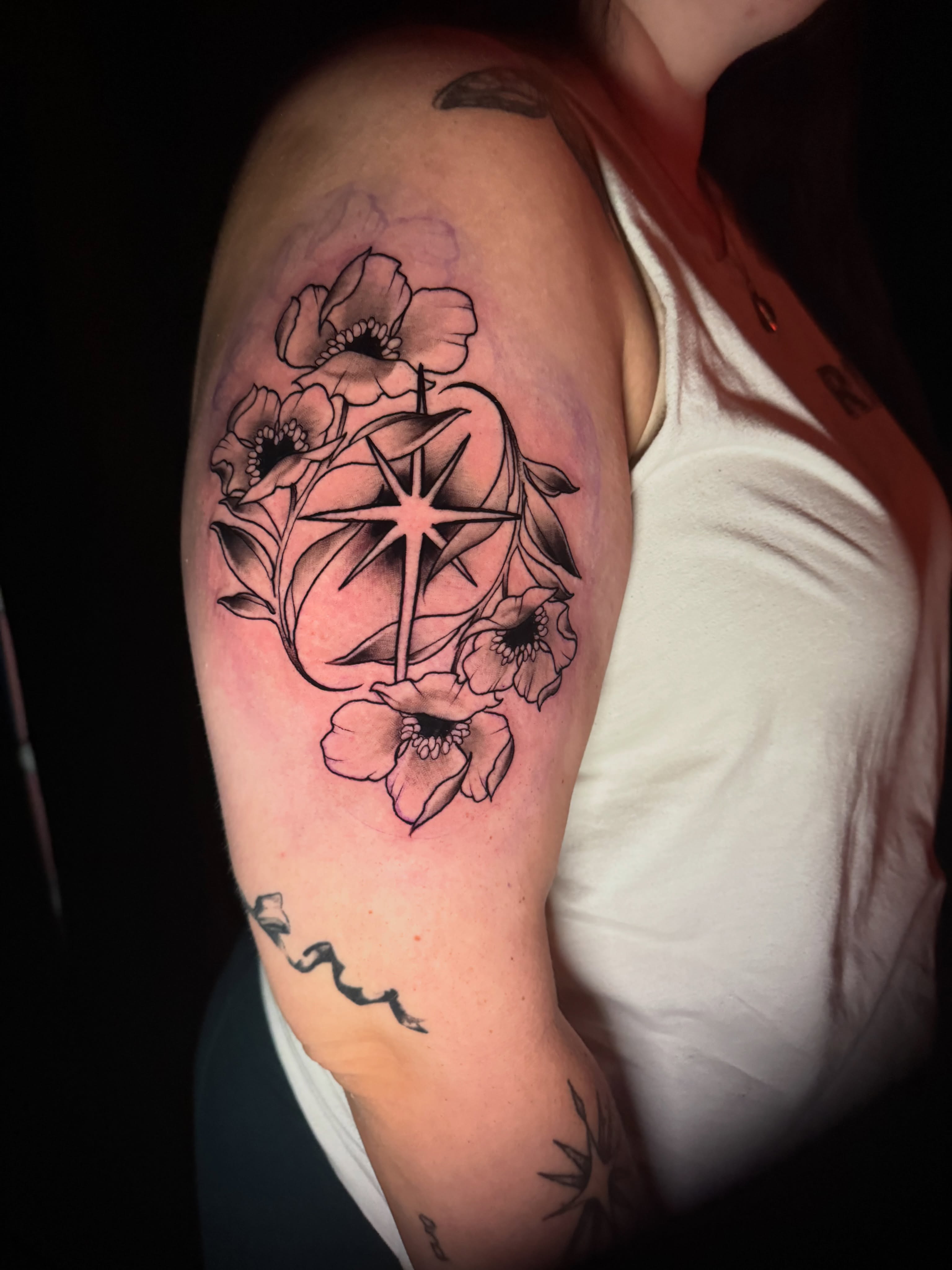 Tattoo by @tori_barkus — black_and_grey