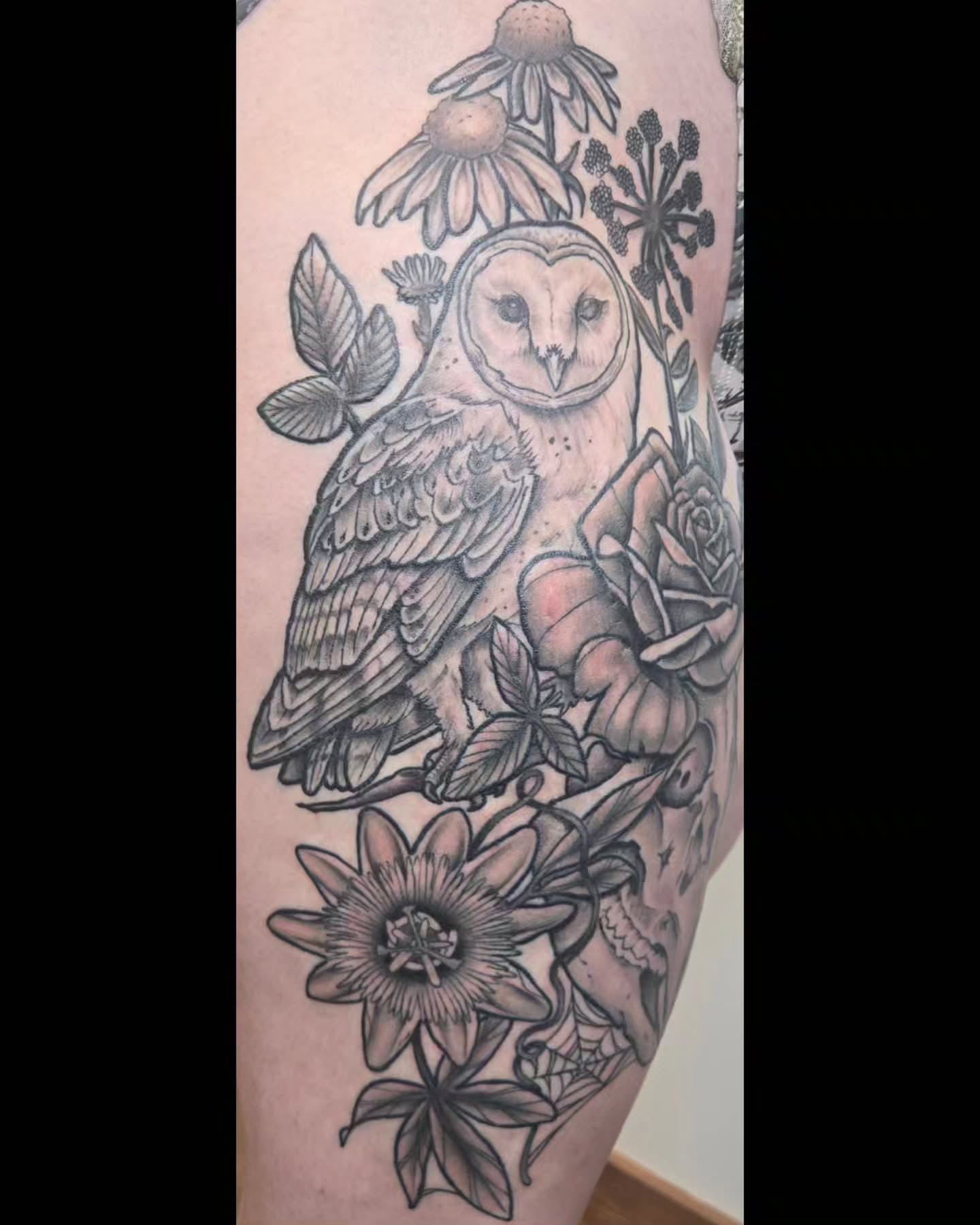 Tattoo by @beardsley_tattoos — black_and_grey