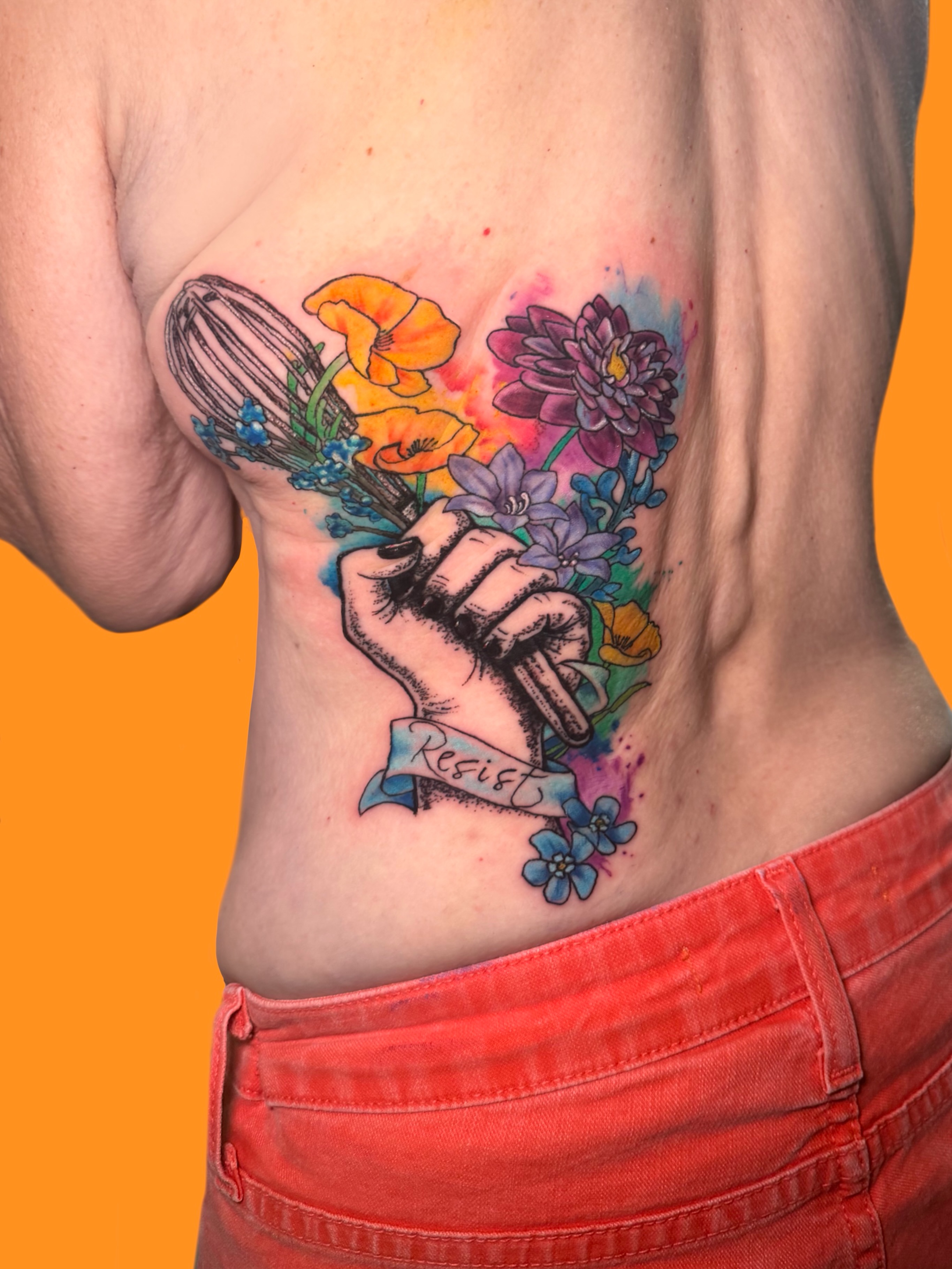 Tattoo by @graphicward — watercolor, new_school