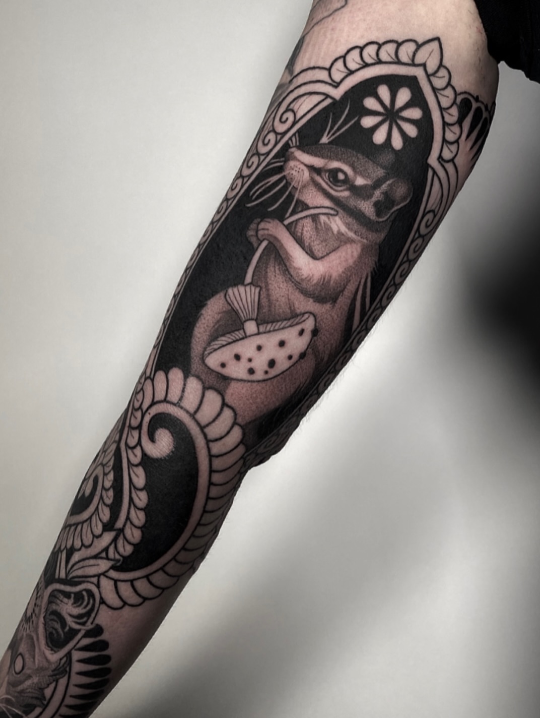 Tattoo by @n.dickinson — black_and_grey