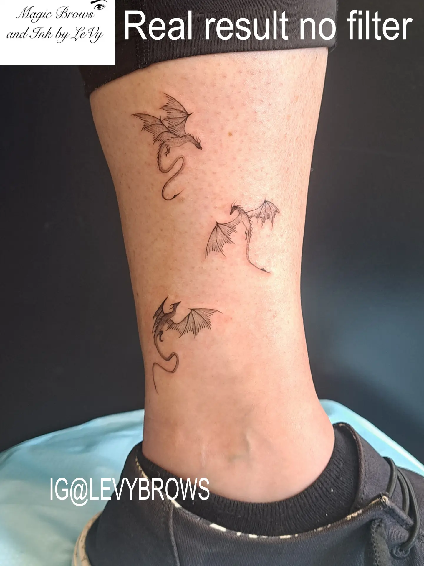 Tattoo by @levybrows — dotwork