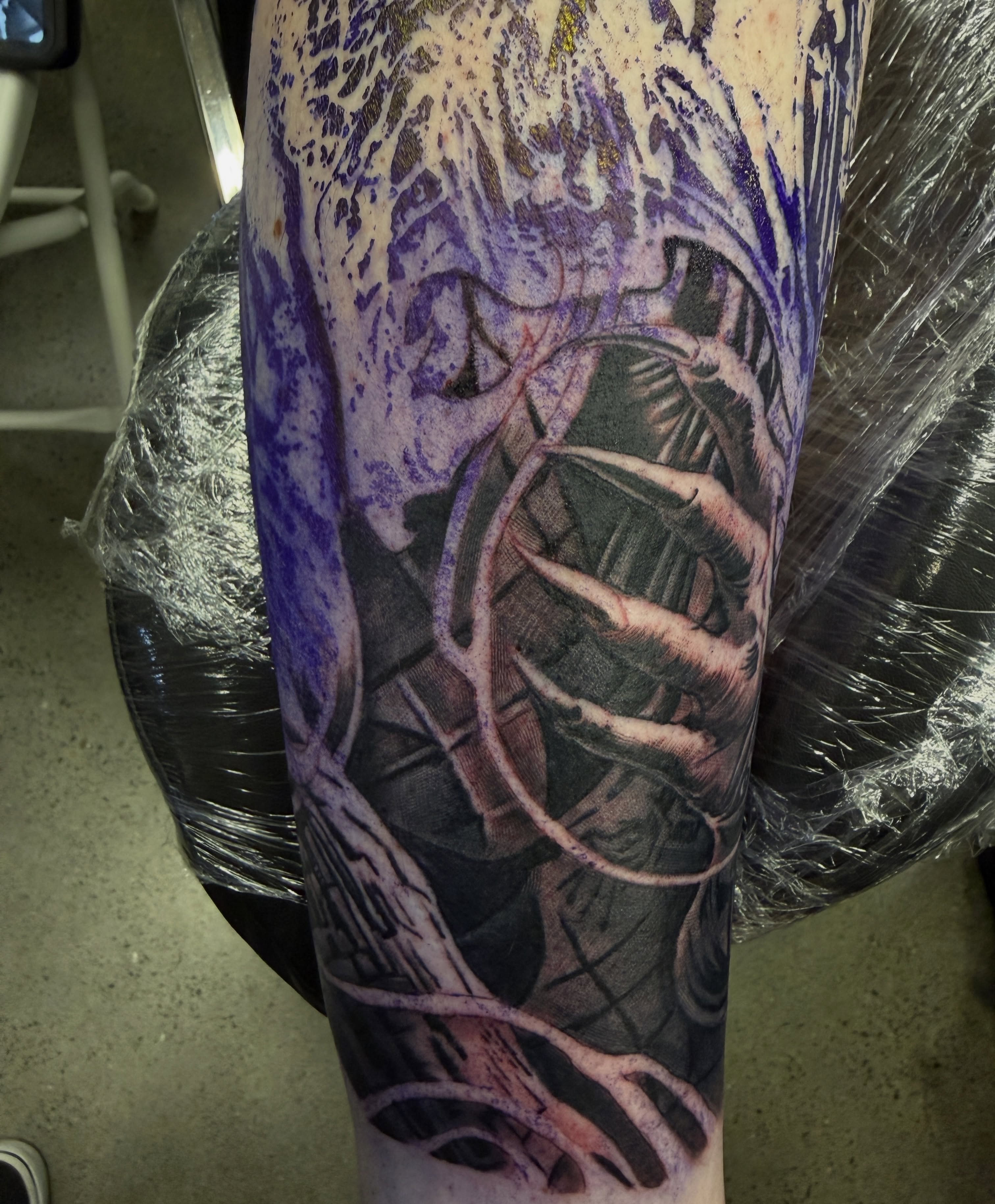 Tattoo by @tat2one — realism, dark_realism