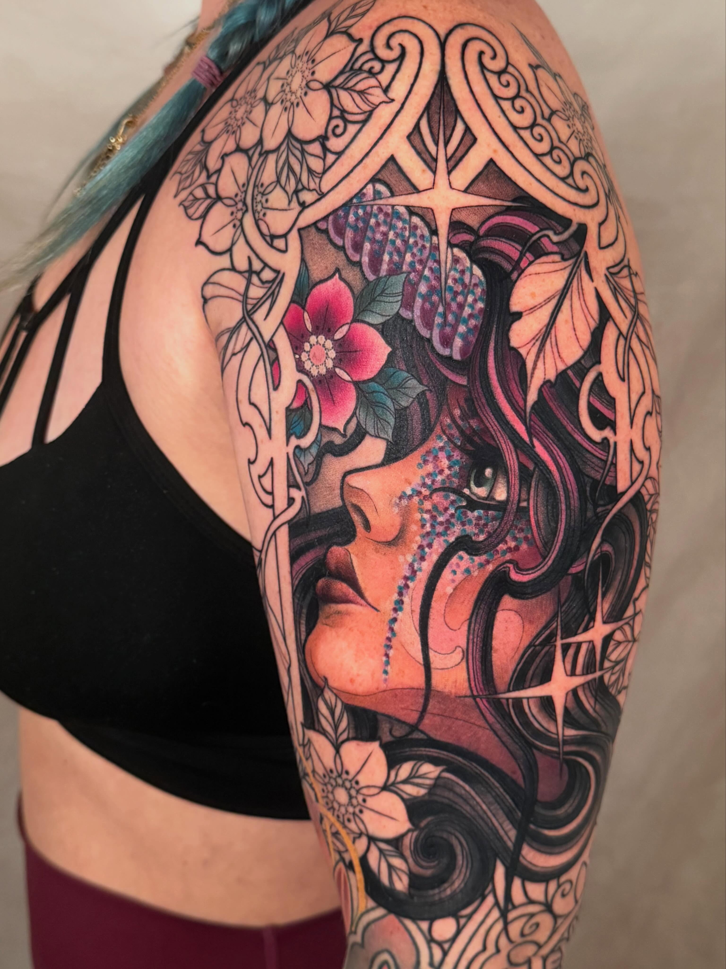 Tattoo by @iamnicholasblack — illustrative, realism