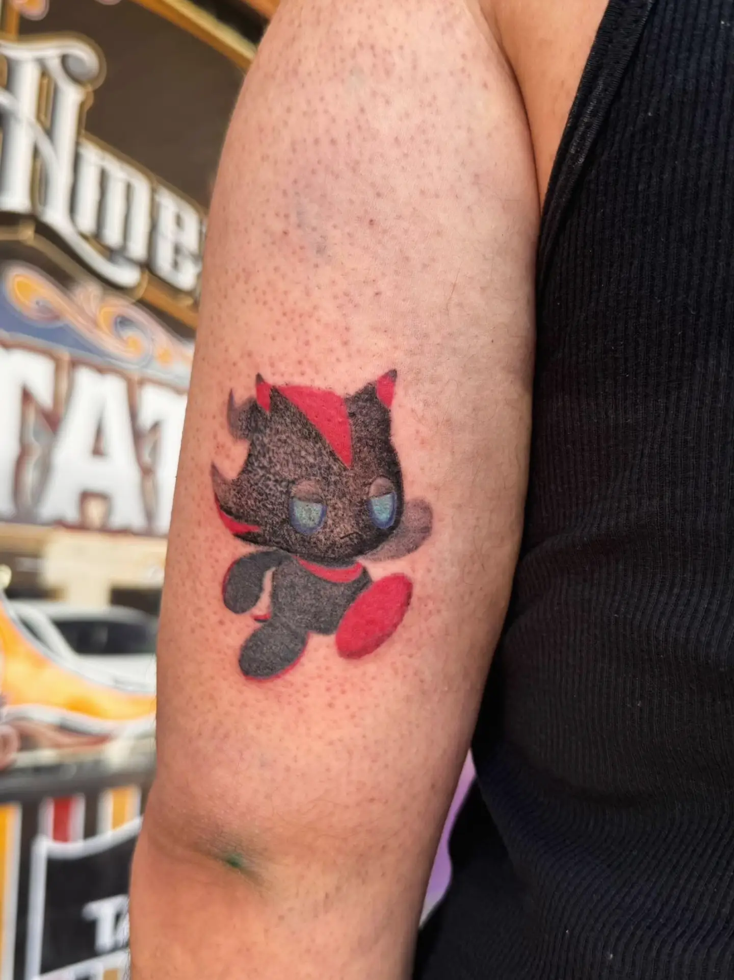 Cat dotwork tattoo on the forearm by Cielle
