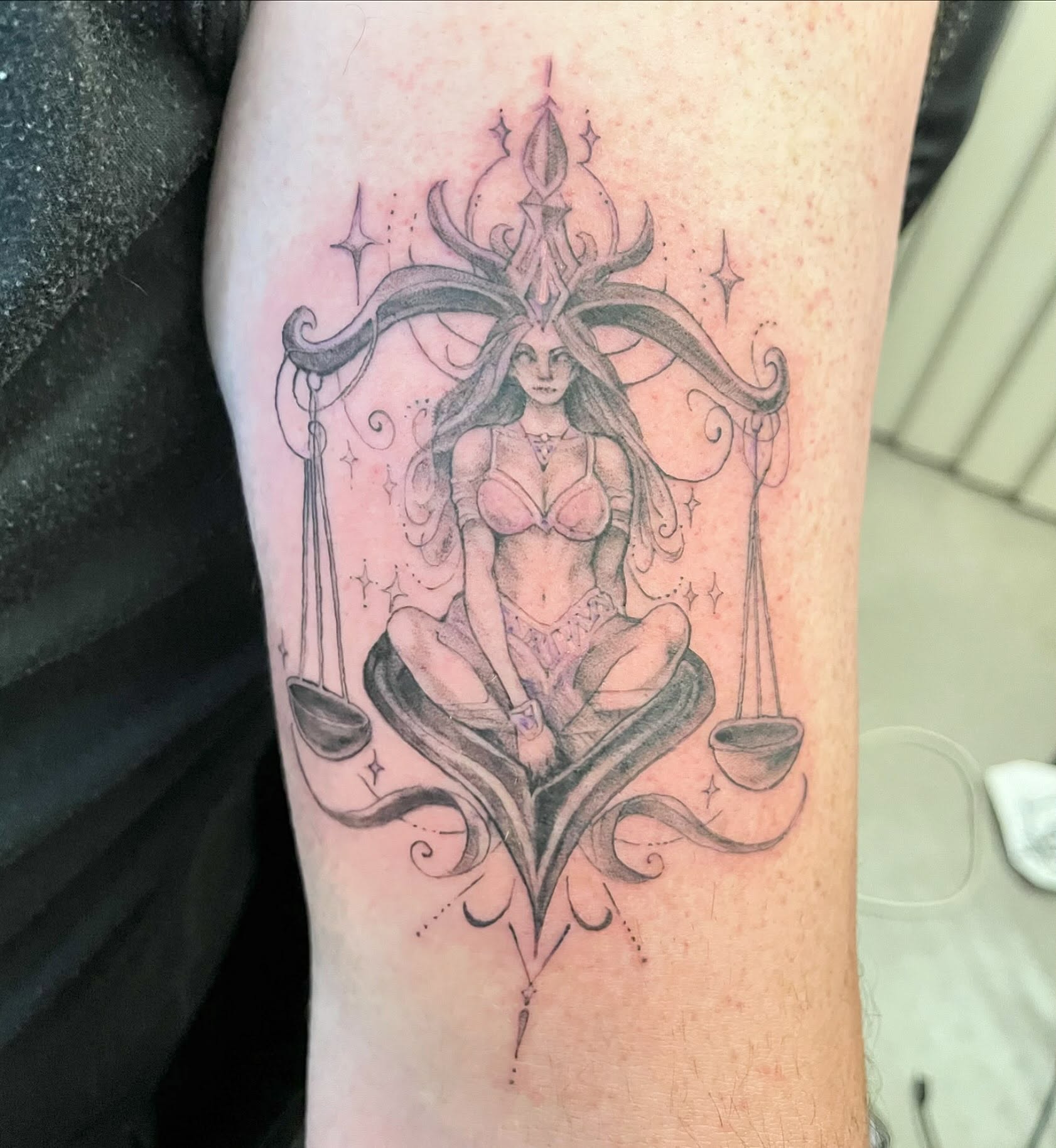 Tattoo by @blaires_art — black_and_grey
