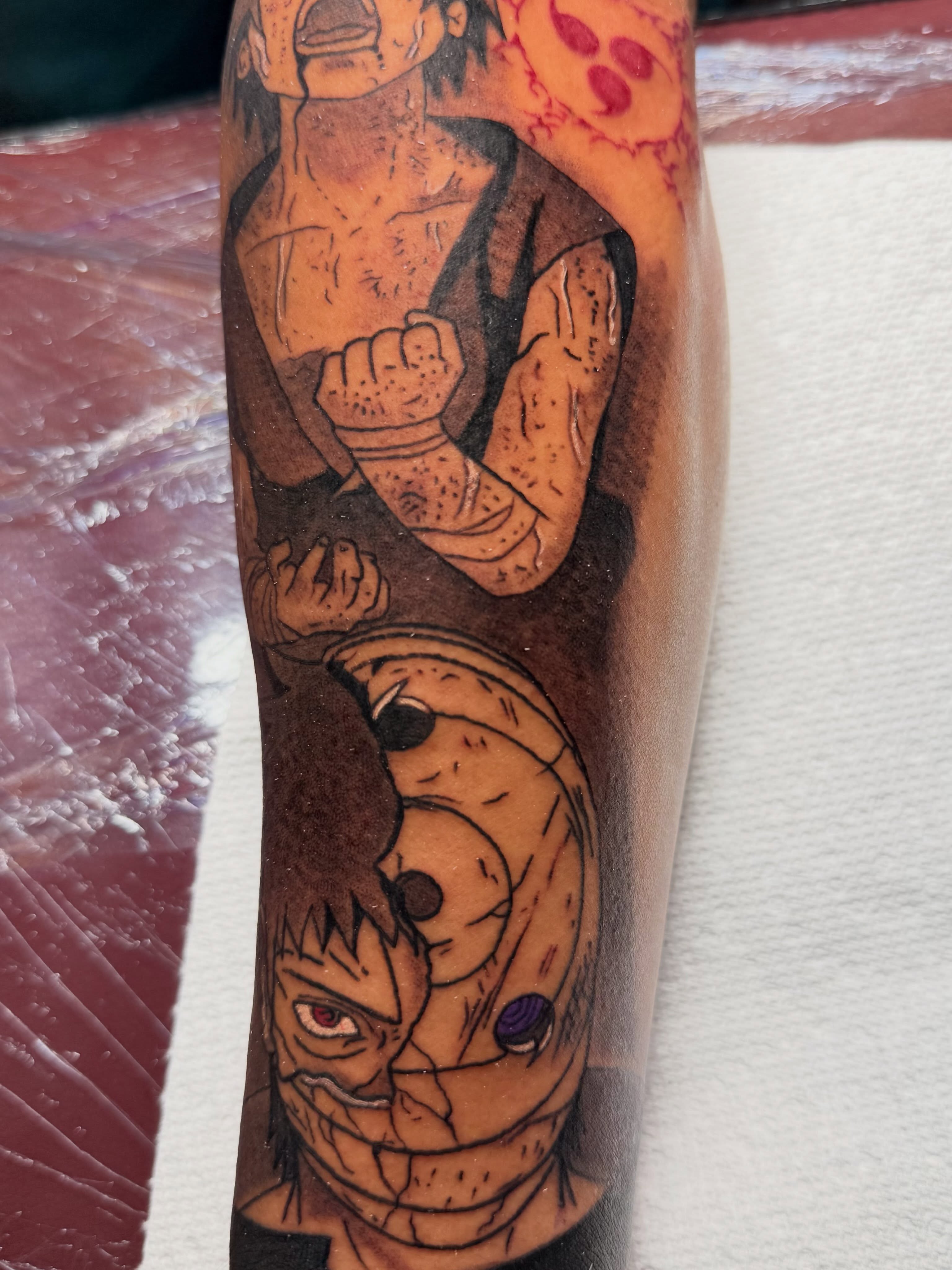Tattoo by @sancheztapia81 — anime, dotwork