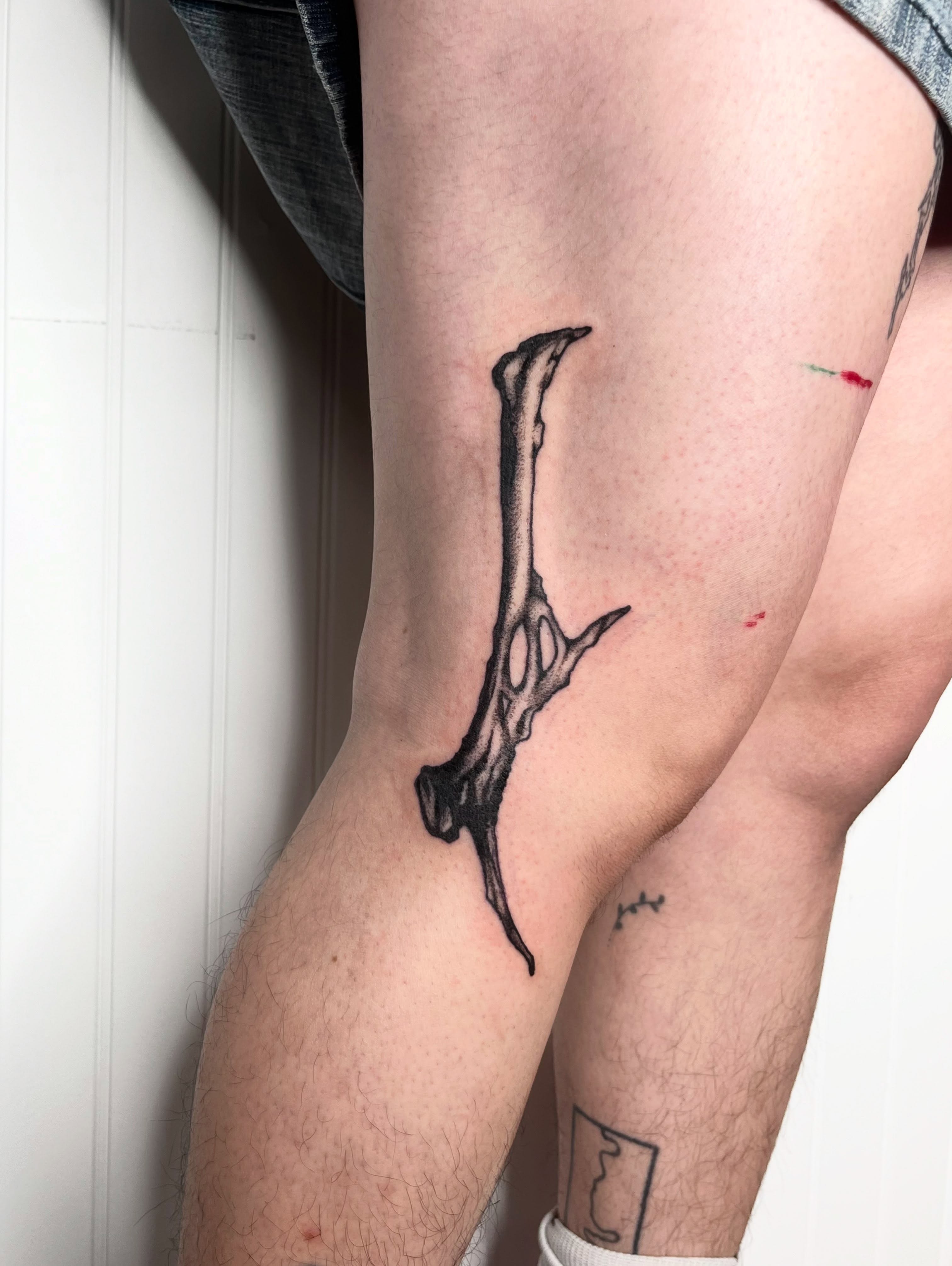 Tattoo by @pls_tnx — black_and_grey