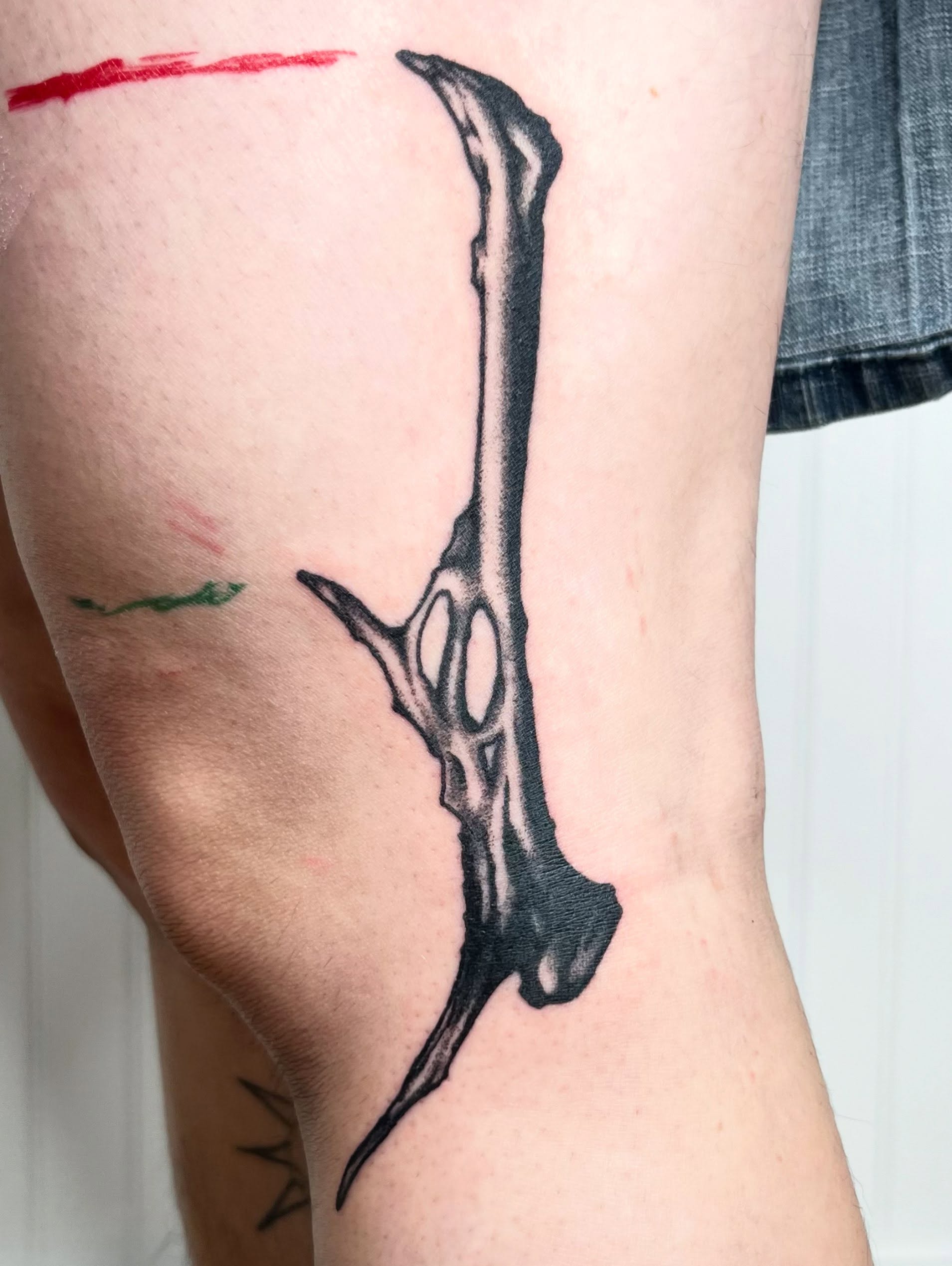 Tattoo by @pls_tnx — black_and_grey