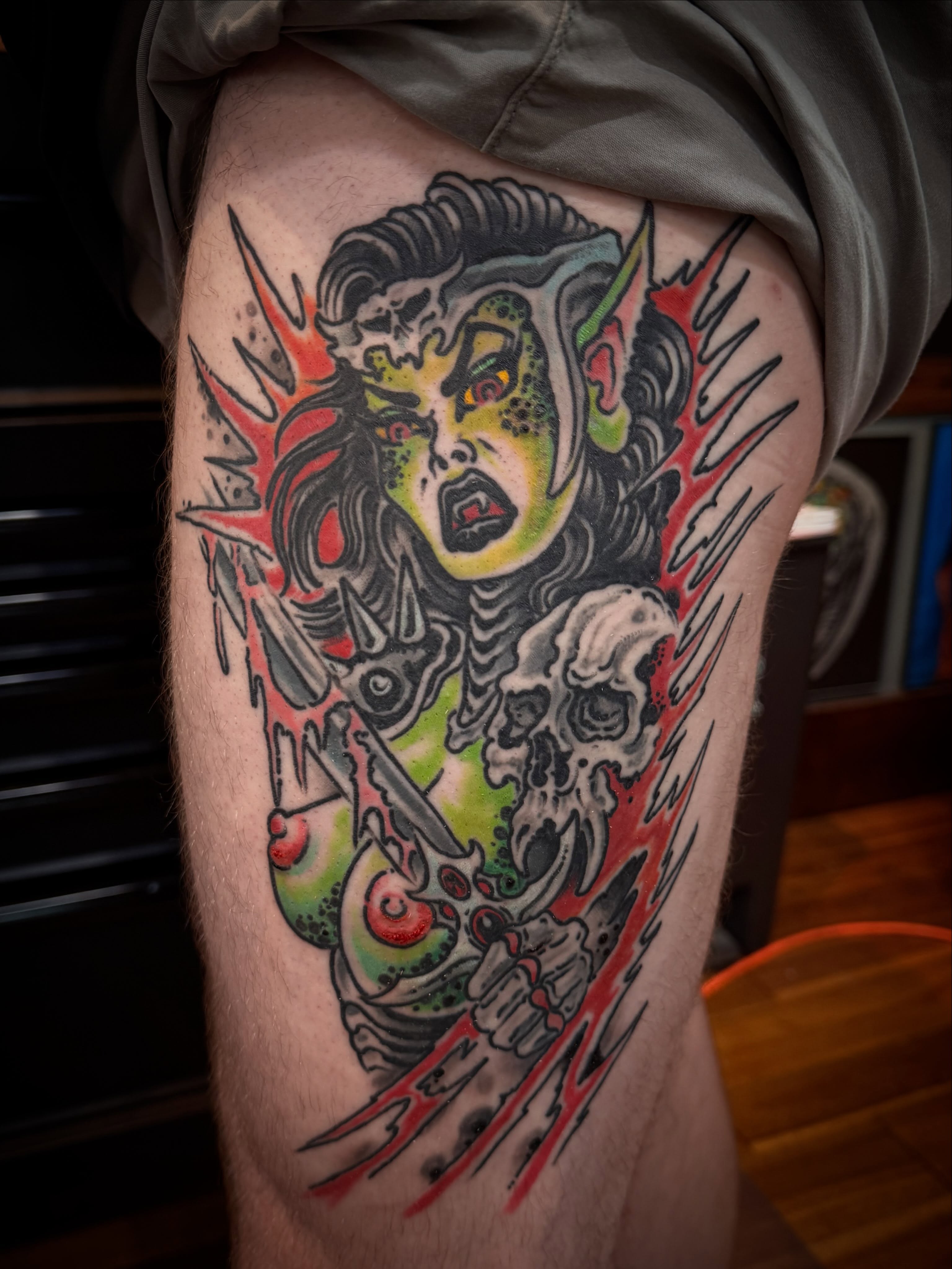Tattoo by @zacblevins — american_traditional, dark_realism