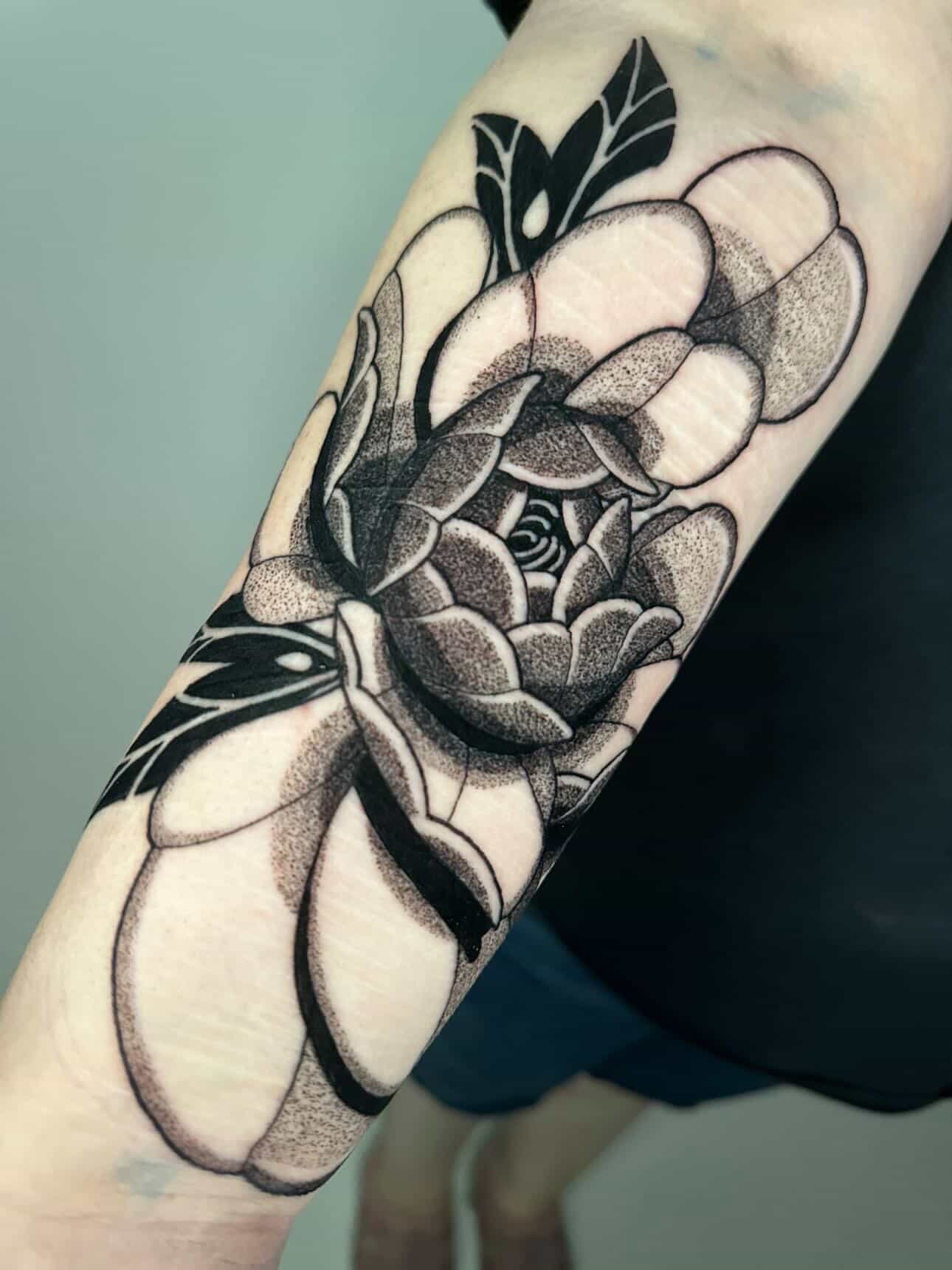 Tattoo by @willdotattoos — dotwork