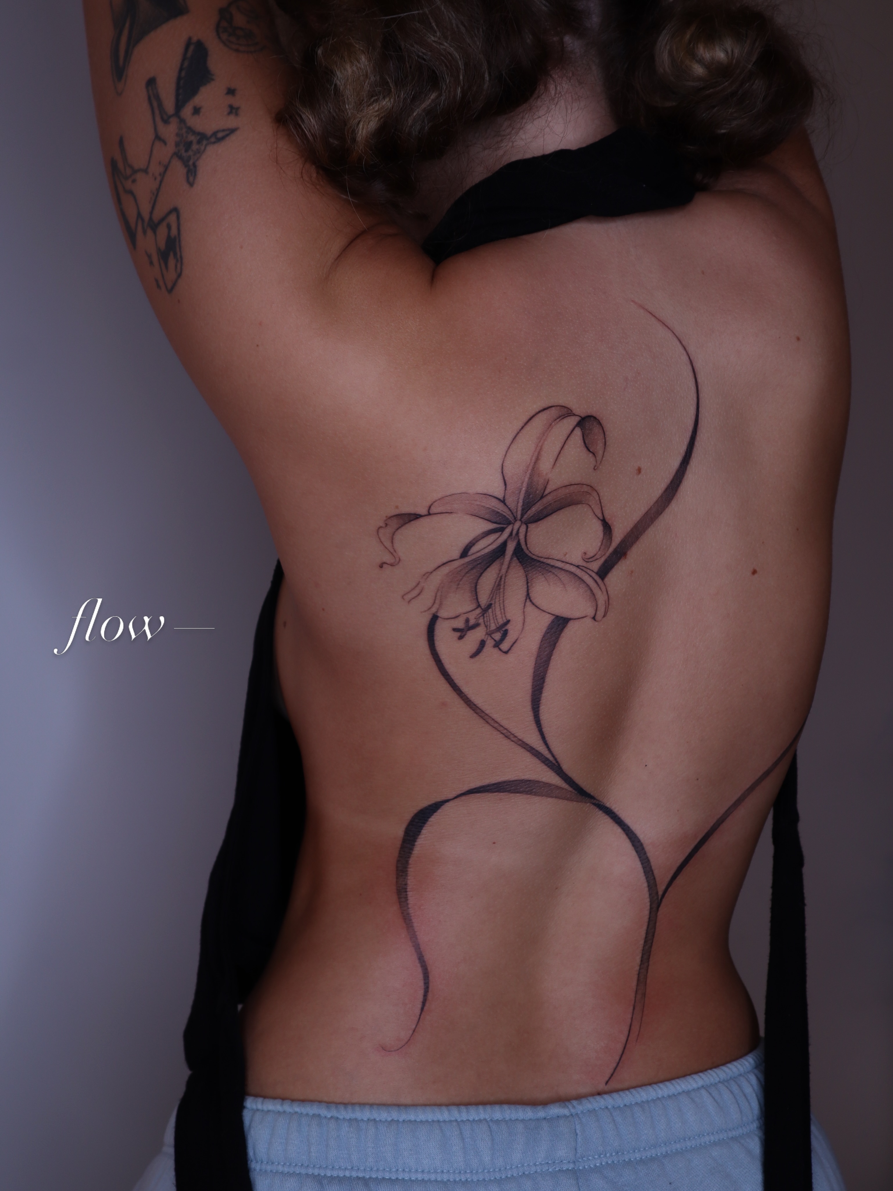 Tattoo by @maid.of.flowers — black_and_grey