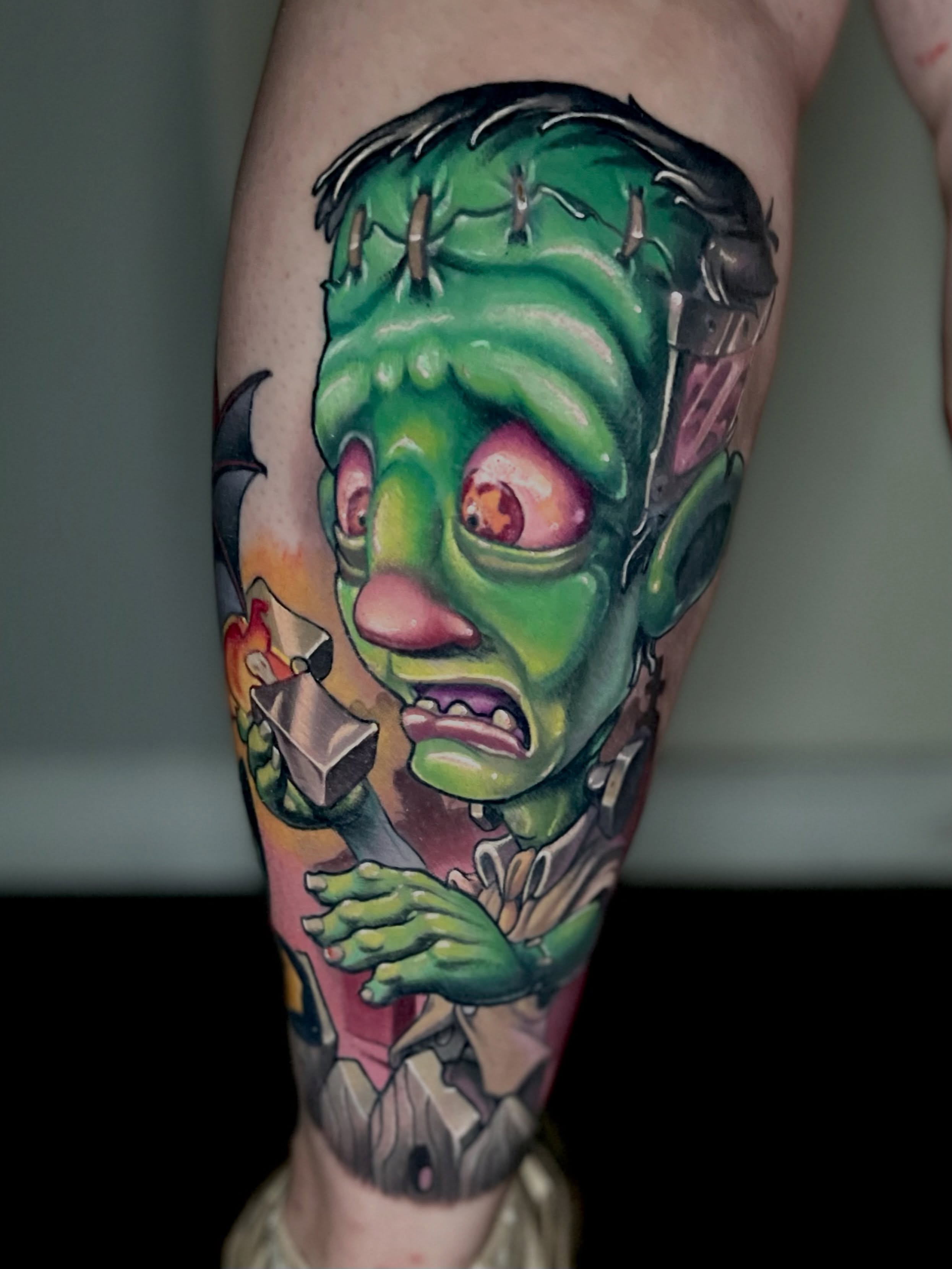 Zombie realism tattoo on the forearm by Jacob Webb