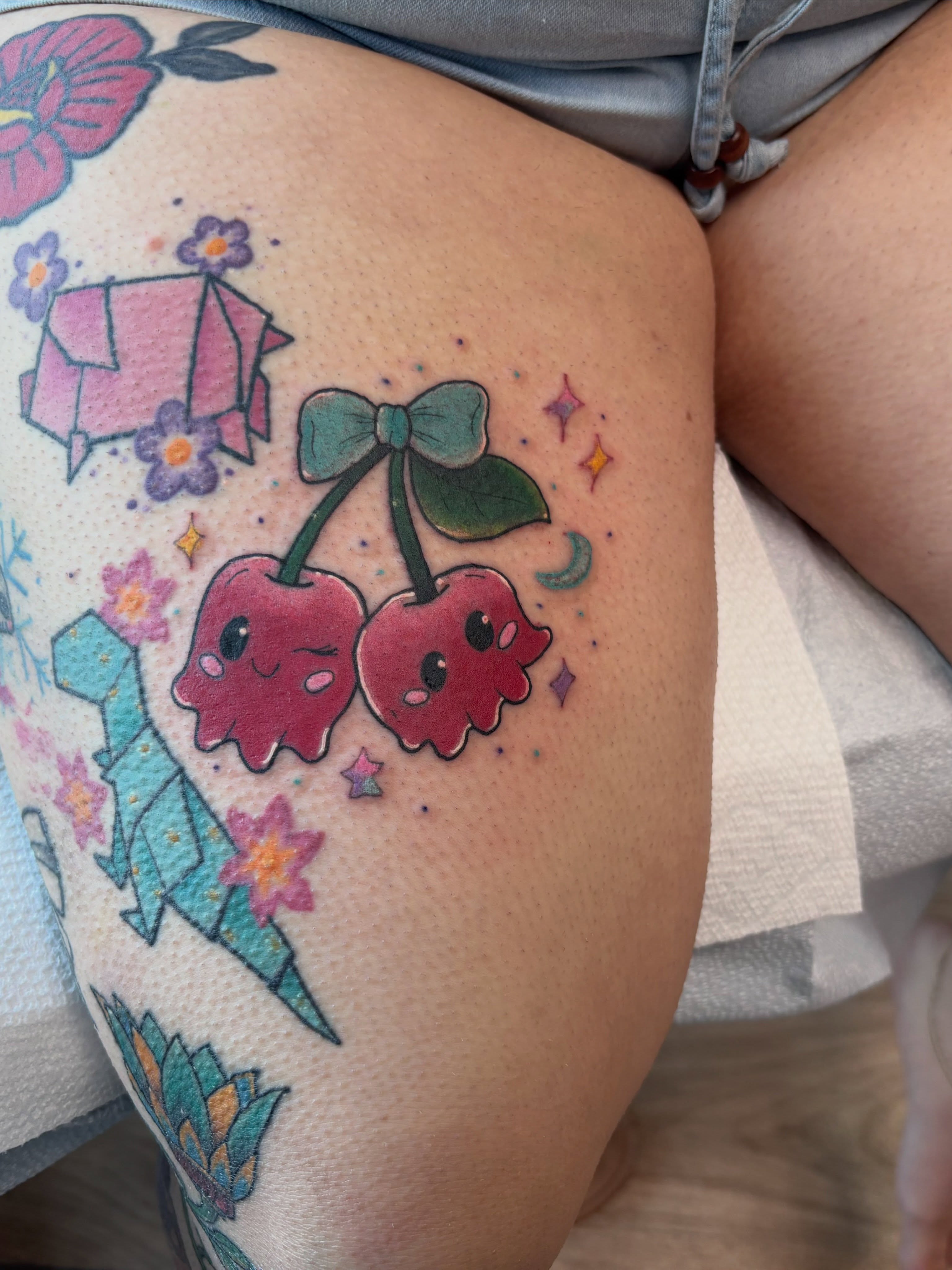 Tattoo by @blkndrose — dotwork, new_school