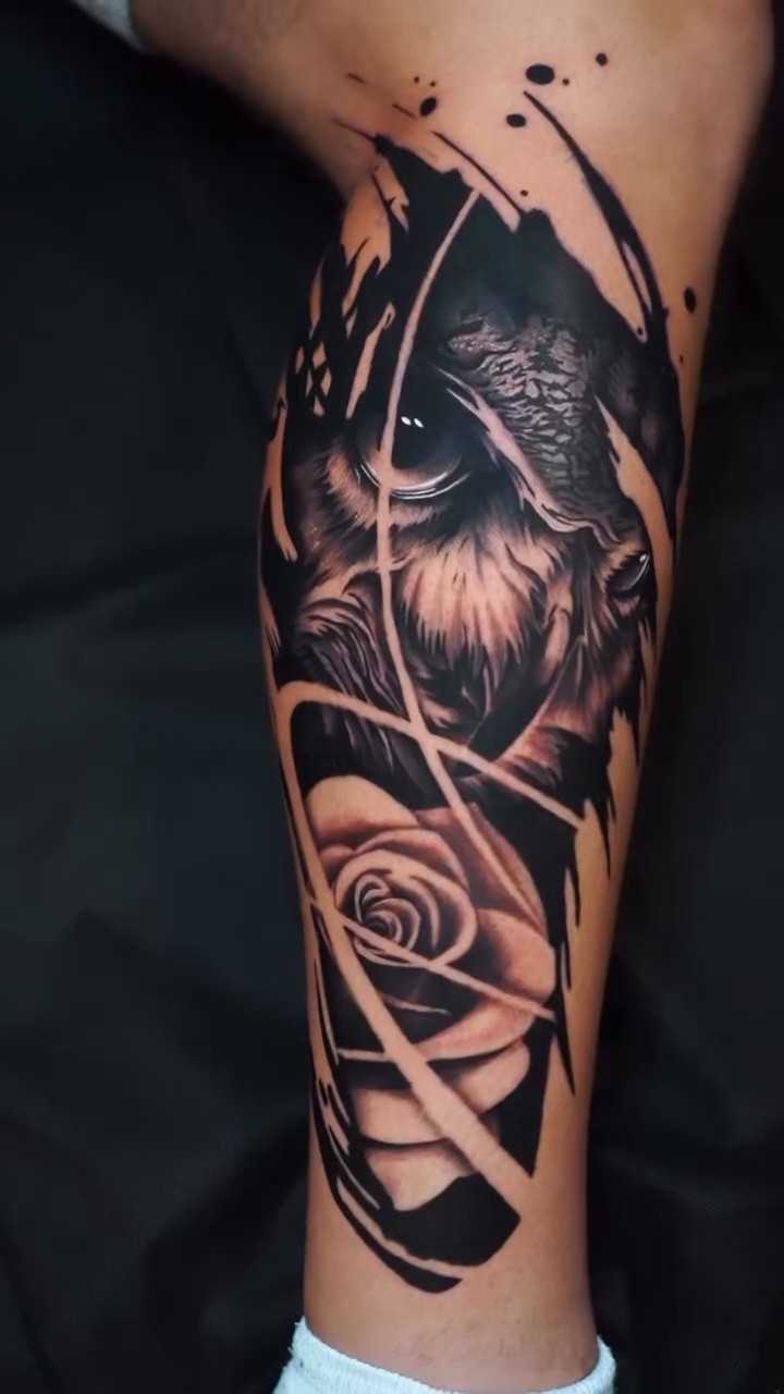 Tattoo by @mrcurlytattoo — realism, black_and_grey