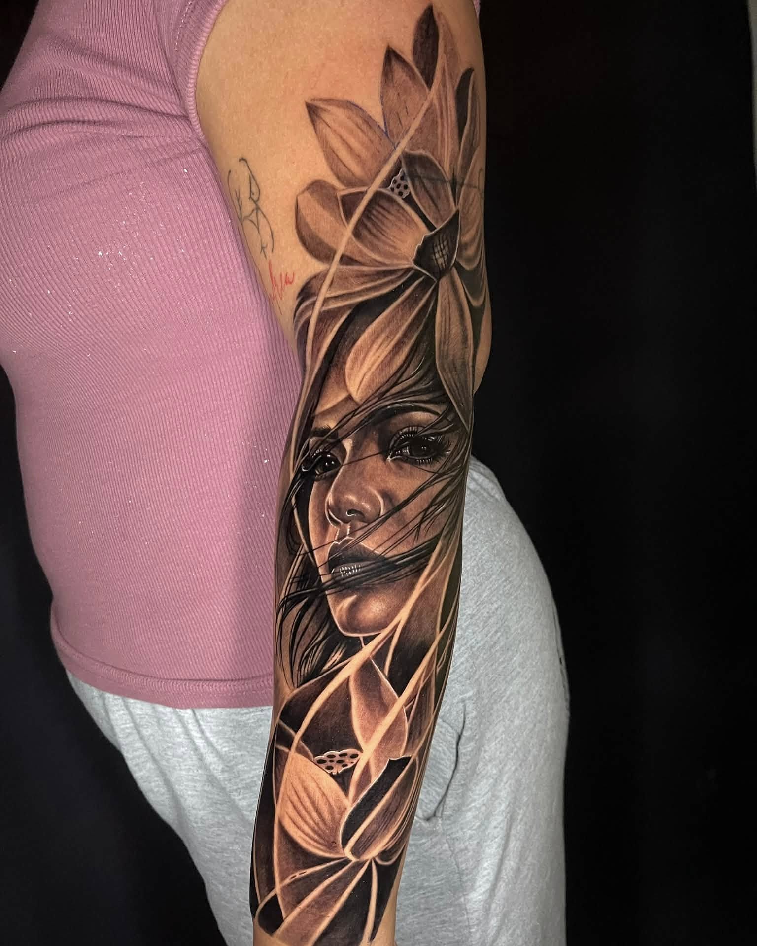 Tattoo by @saintstatts — realism, black_and_grey