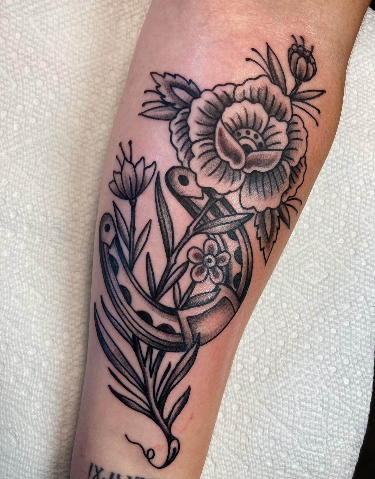 Tattoo by @jessewortheytattoo — american_traditional, black_and_grey