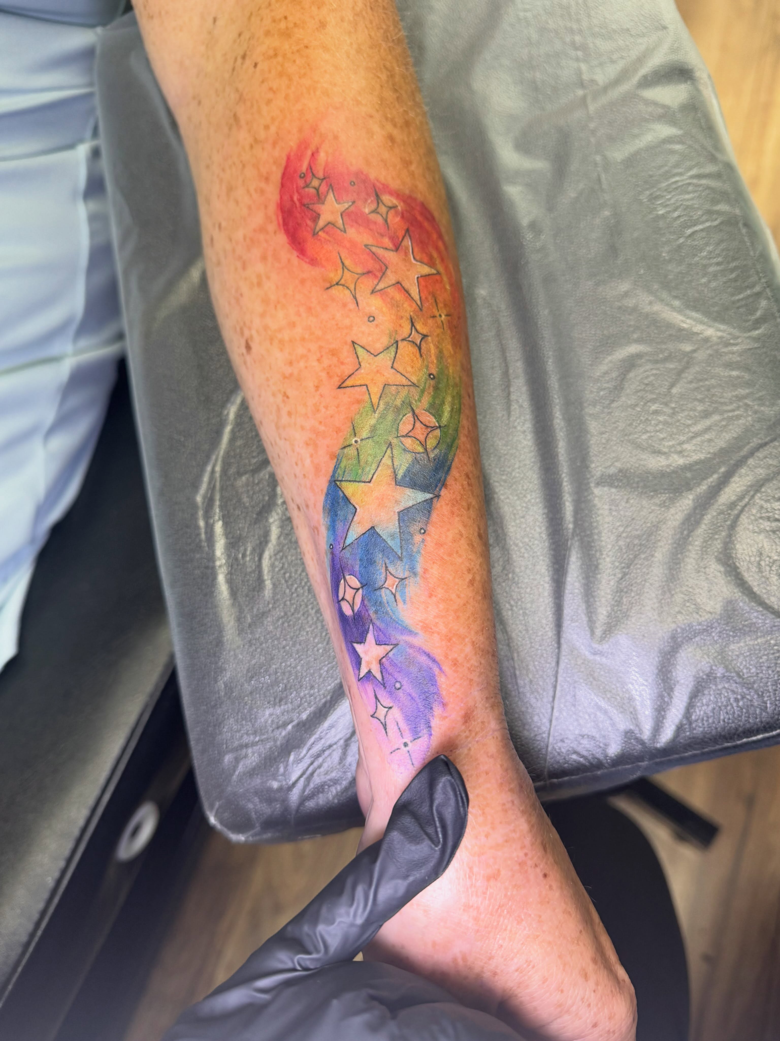 Tattoo by @eileenjoycetattoos — watercolor