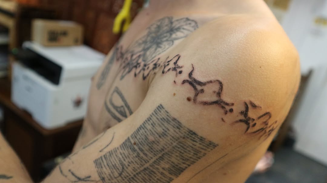 Tattoo by @_____smalt__ — lettering_script