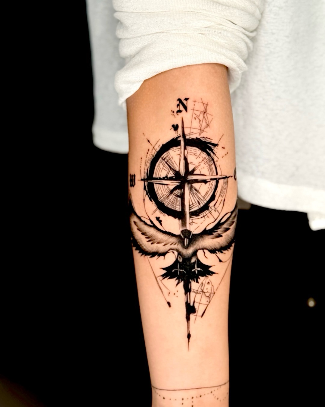 Tattoo by @tattooist_blanc — black_and_grey