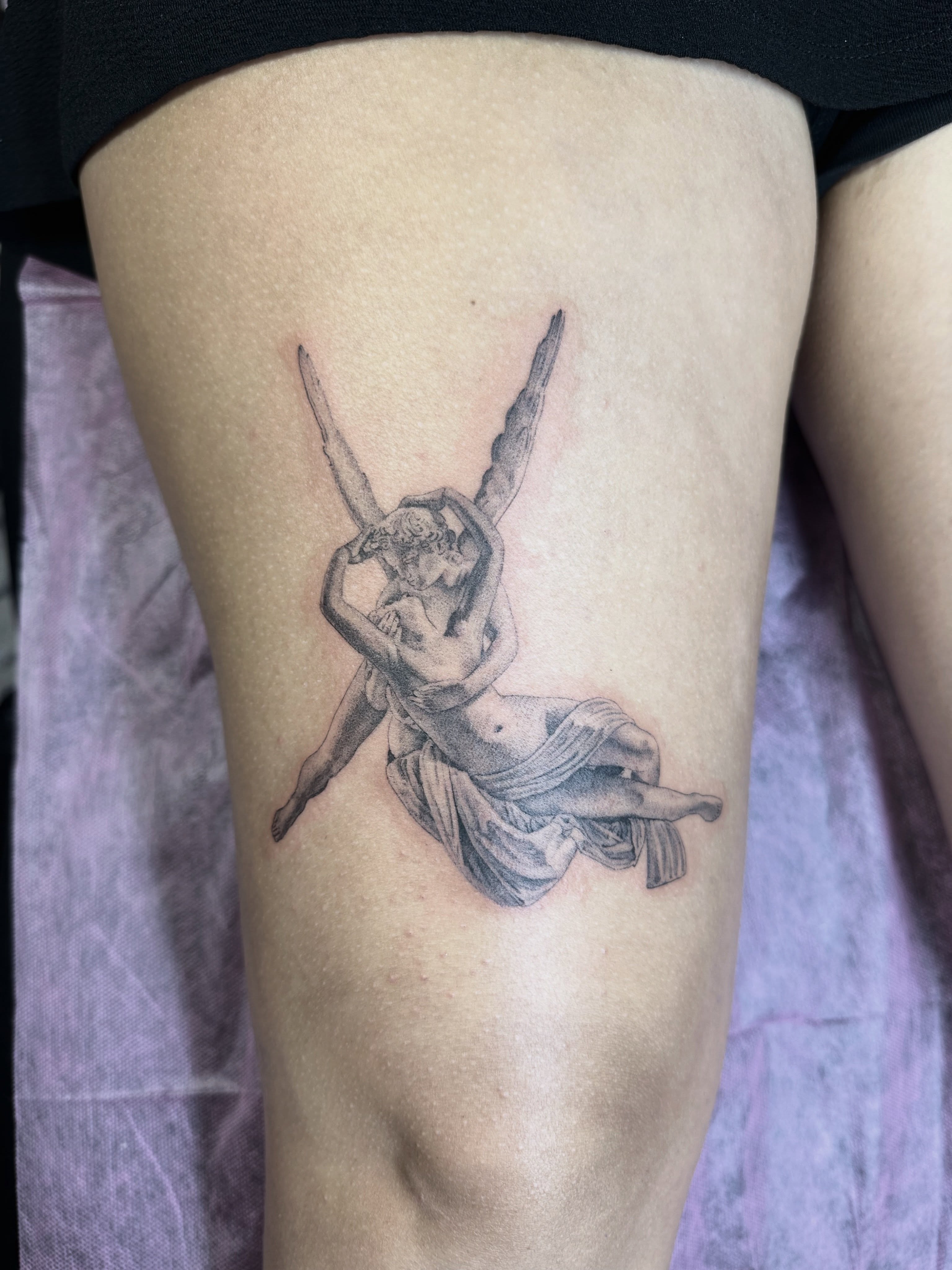 Tattoo by @seanharringtontattoo β black_and_grey