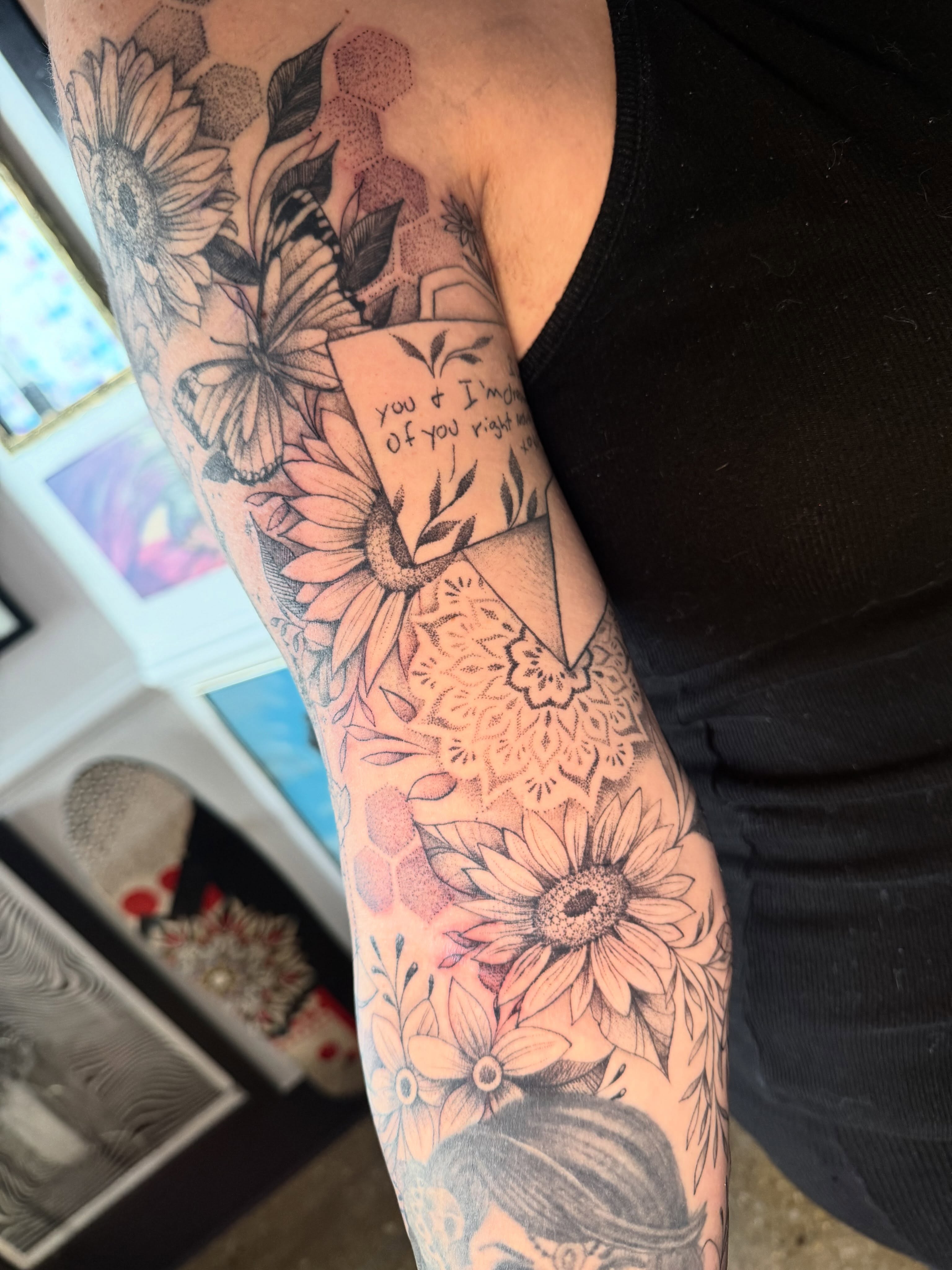 Tattoo by @annarttt — dotwork, black_and_grey