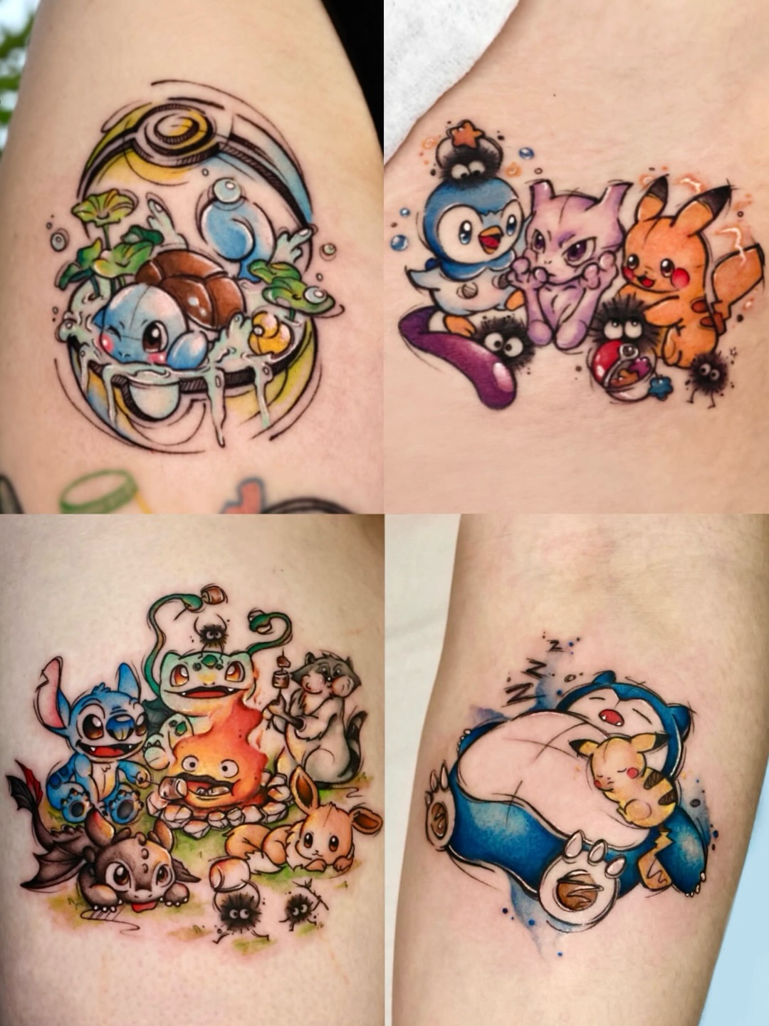 Tattoo by @neonghae_tattoo — dotwork, anime