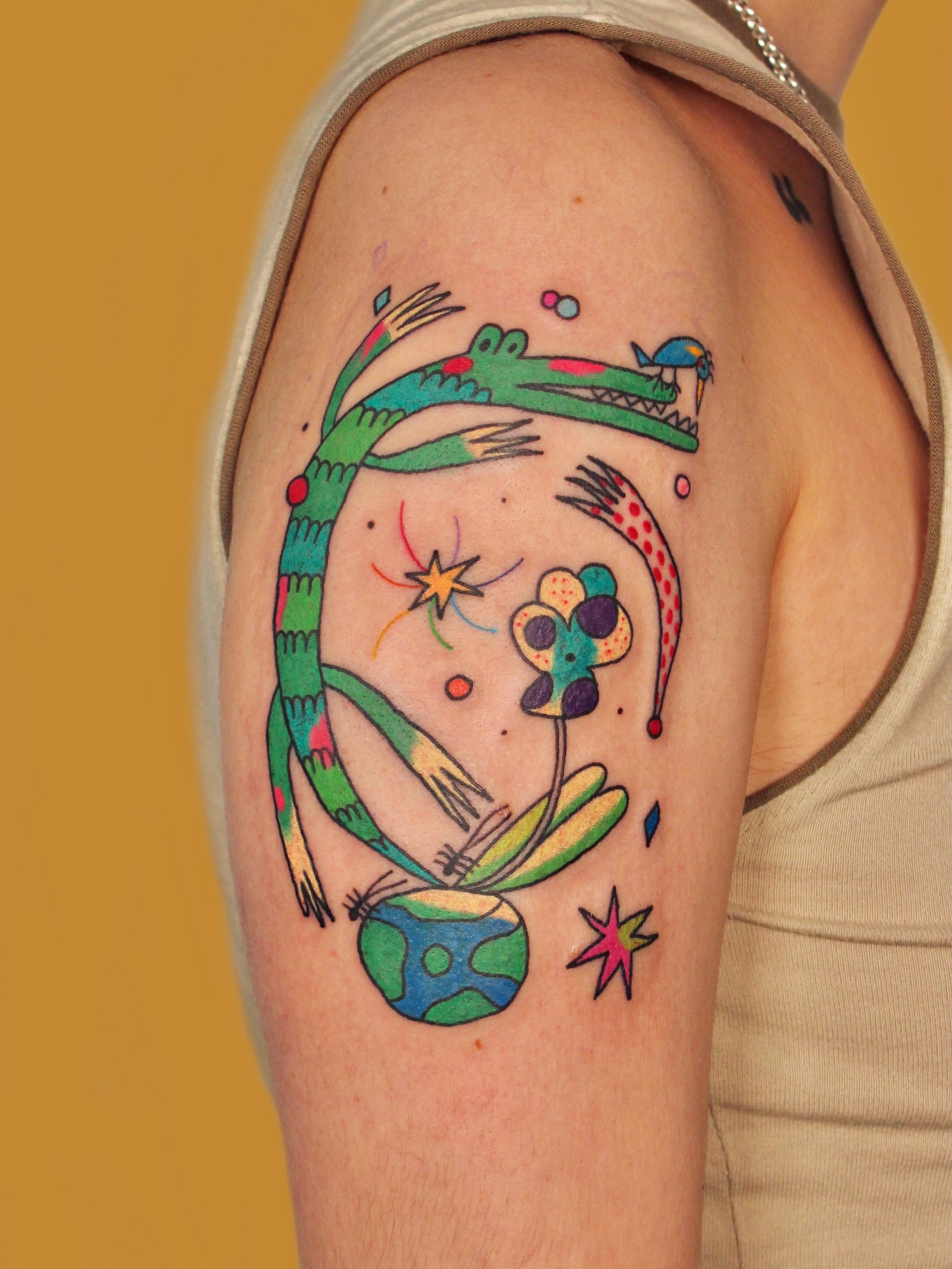 Tattoo by @youniseaweed — new_school, surrealism