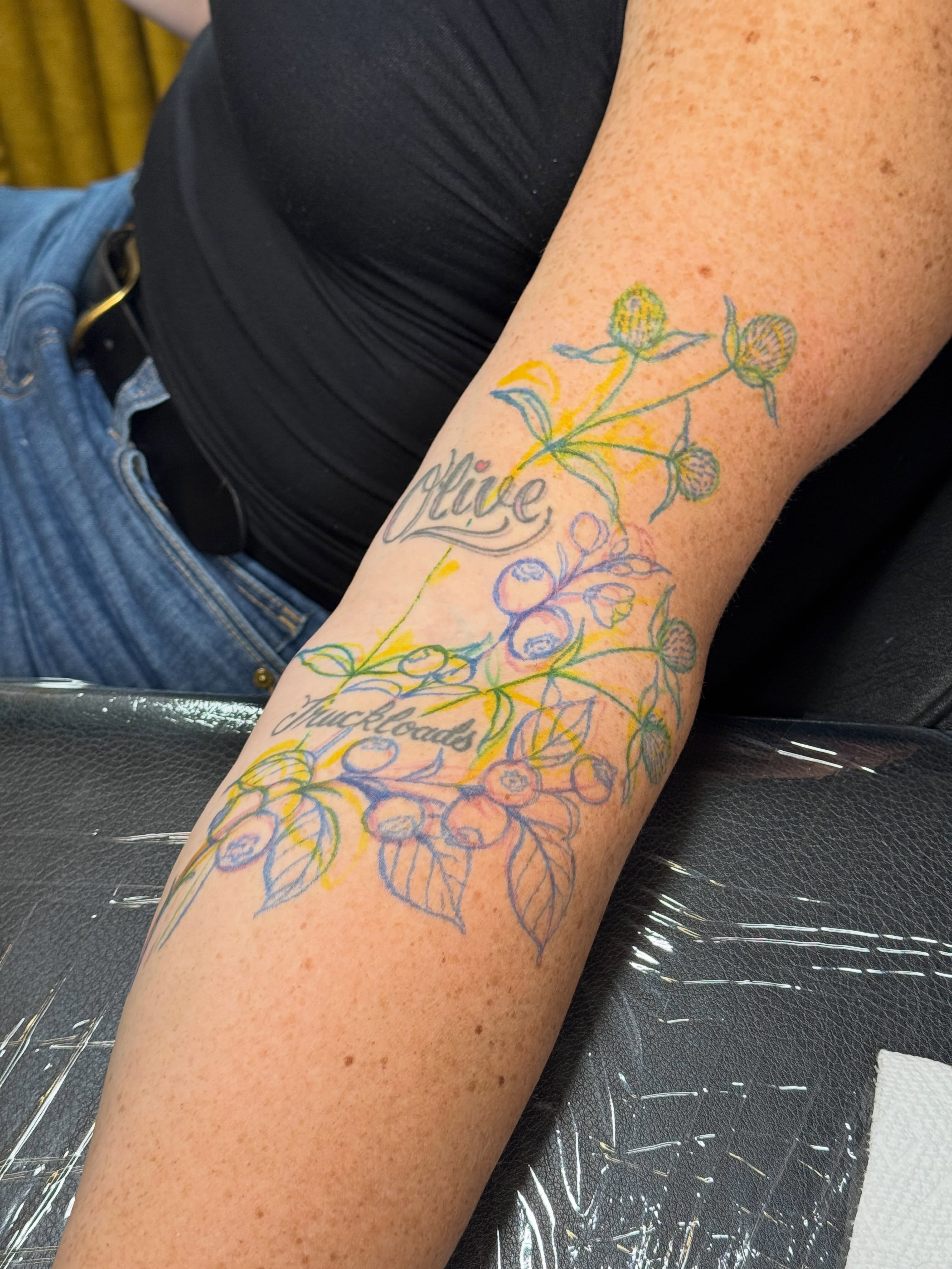 Tattoo by @larkrestattoos — watercolor