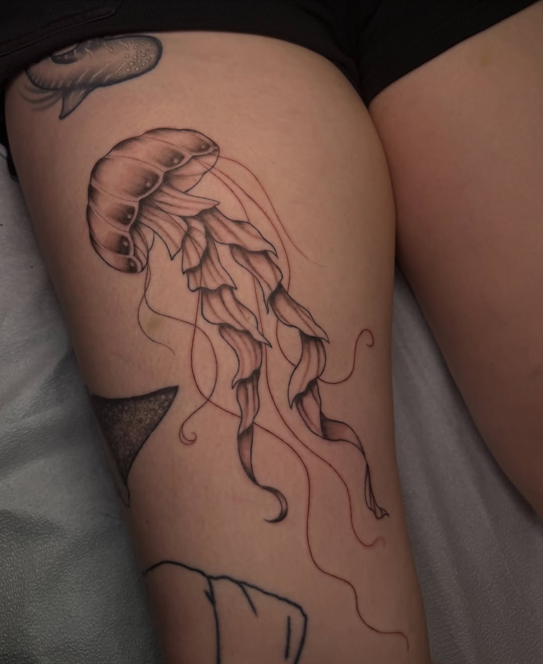 Tattoo by @izzyinktattoos_ — black_and_grey