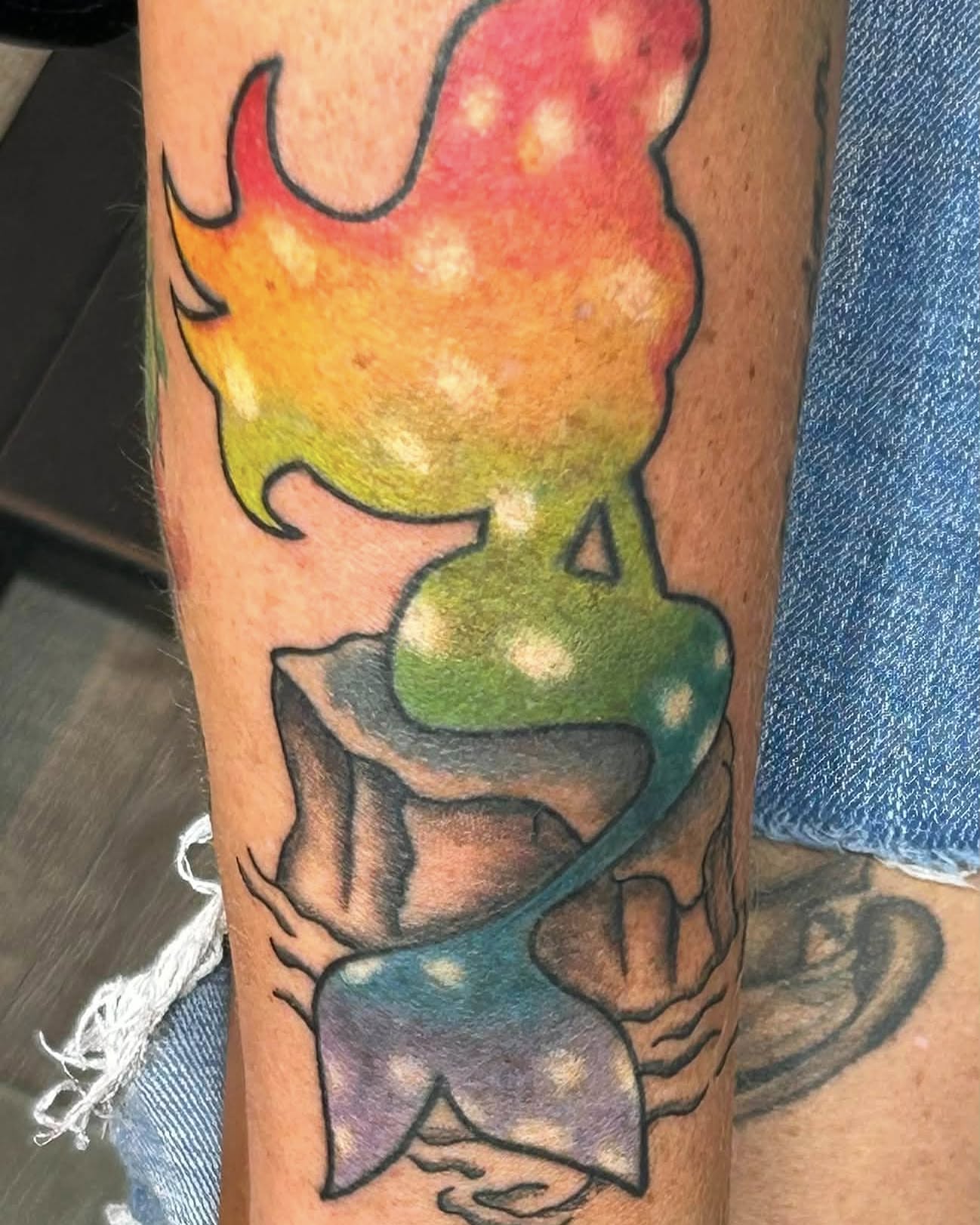 Tattoo by @scott_leblanc_ — dotwork, trash_polka